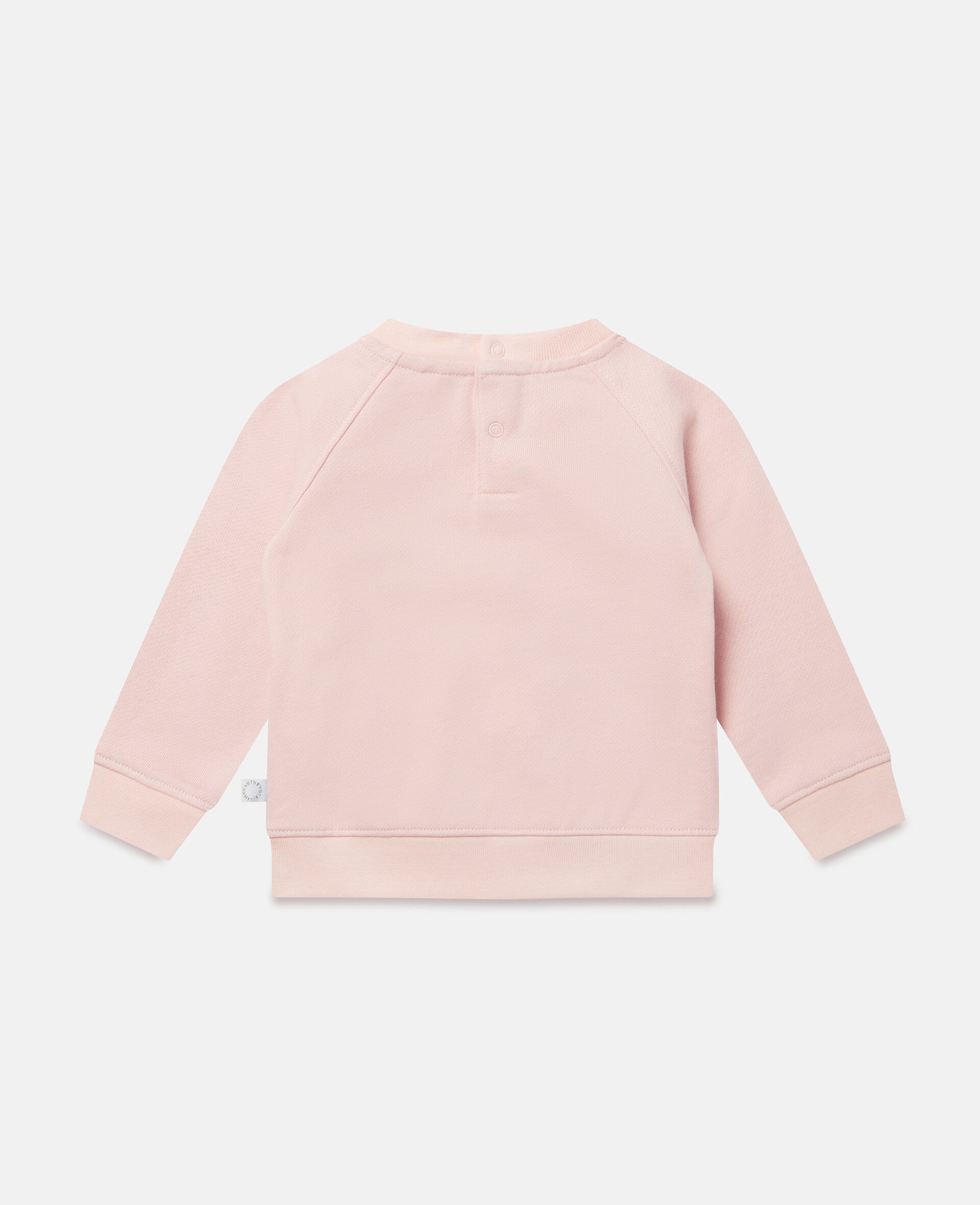 Cotton Fleece Funny Guys Print Sweatshirt-Pink-large image number 3