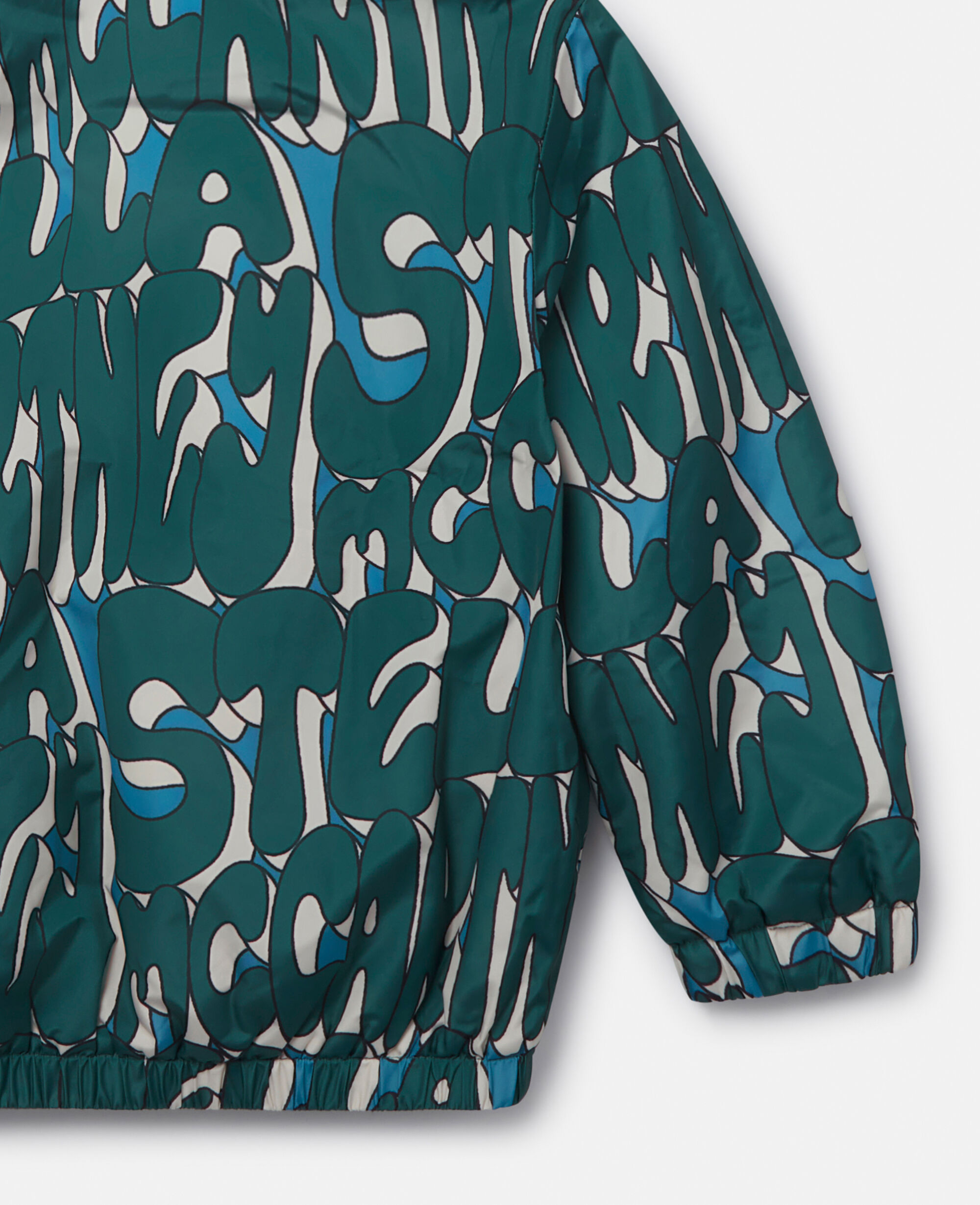 【関税&送料込】Stella Mccartney Jacket Women Green multicolour Stella Print High-Neck Jacket