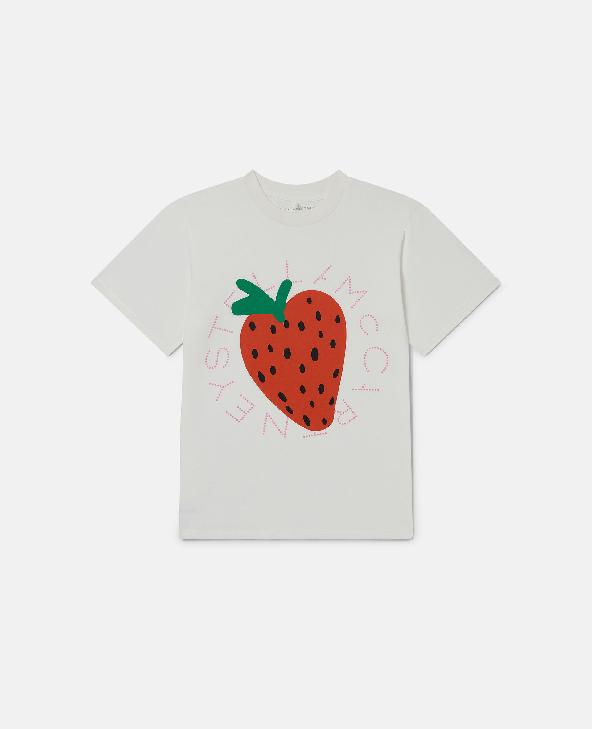 Strawberry Graphic T-Shirt-Cream-large image number 0