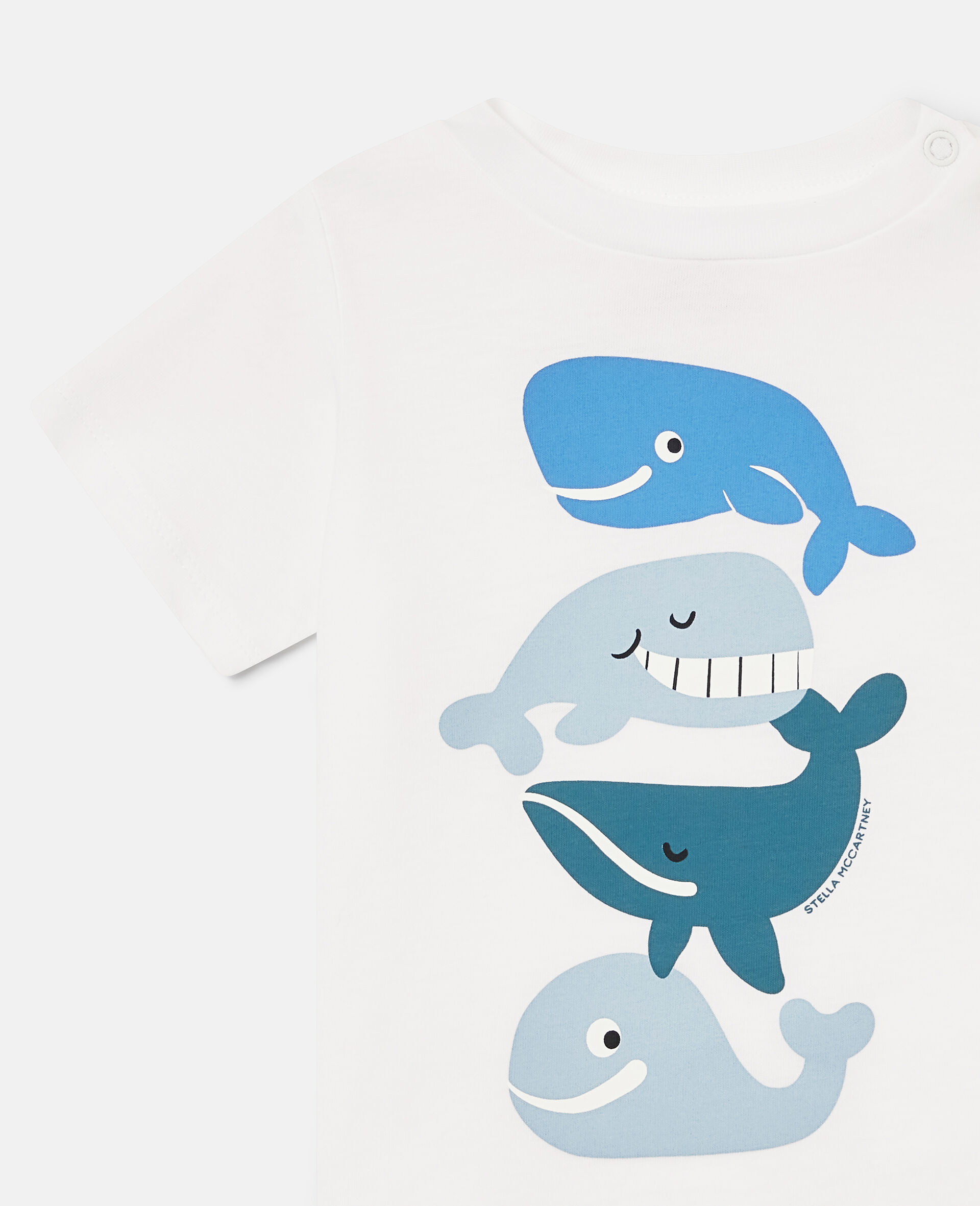 Whale Graphic Short Sleeve T-Shirt-White-medium