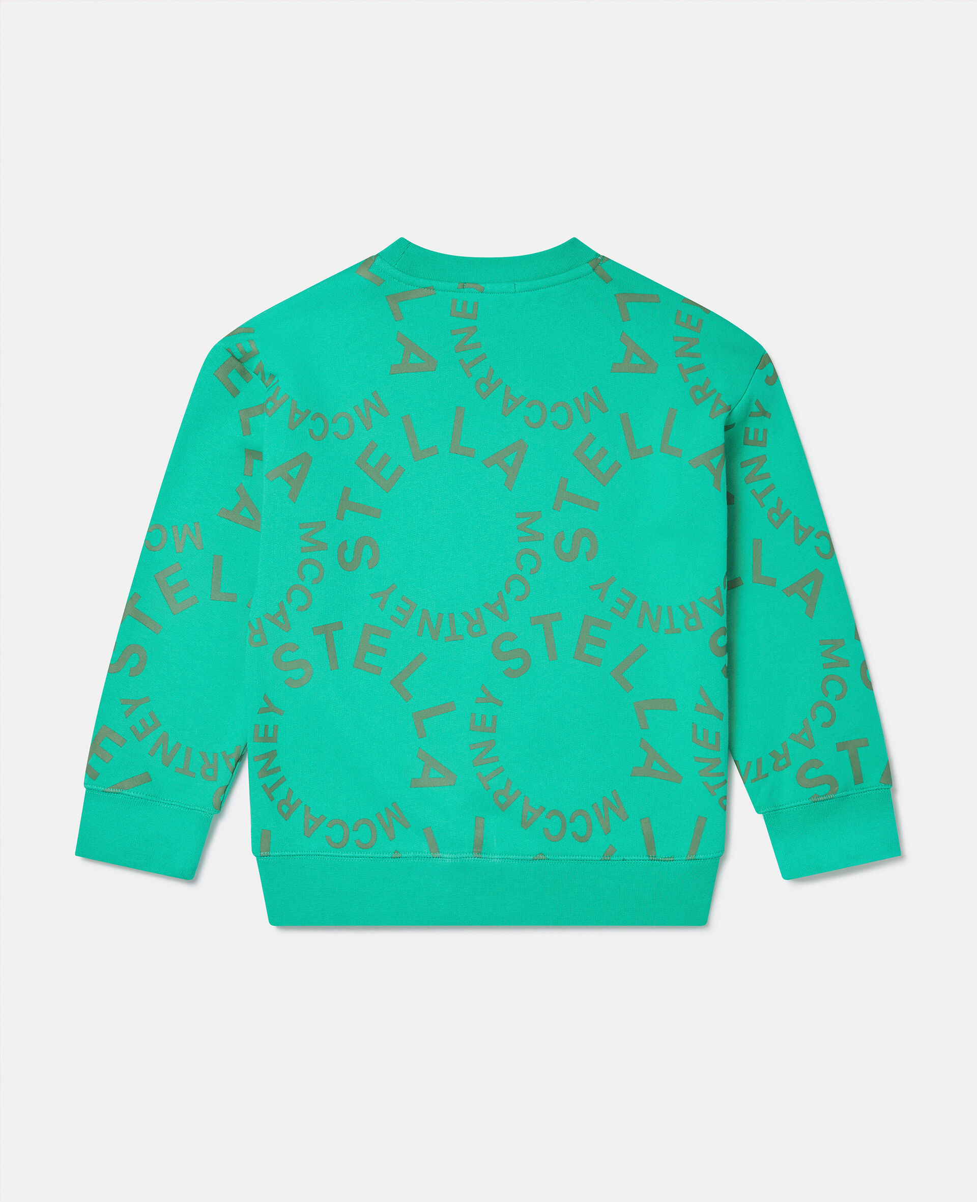 Sweat shirt &agrave; logo circulaire-Vert-large image number 2