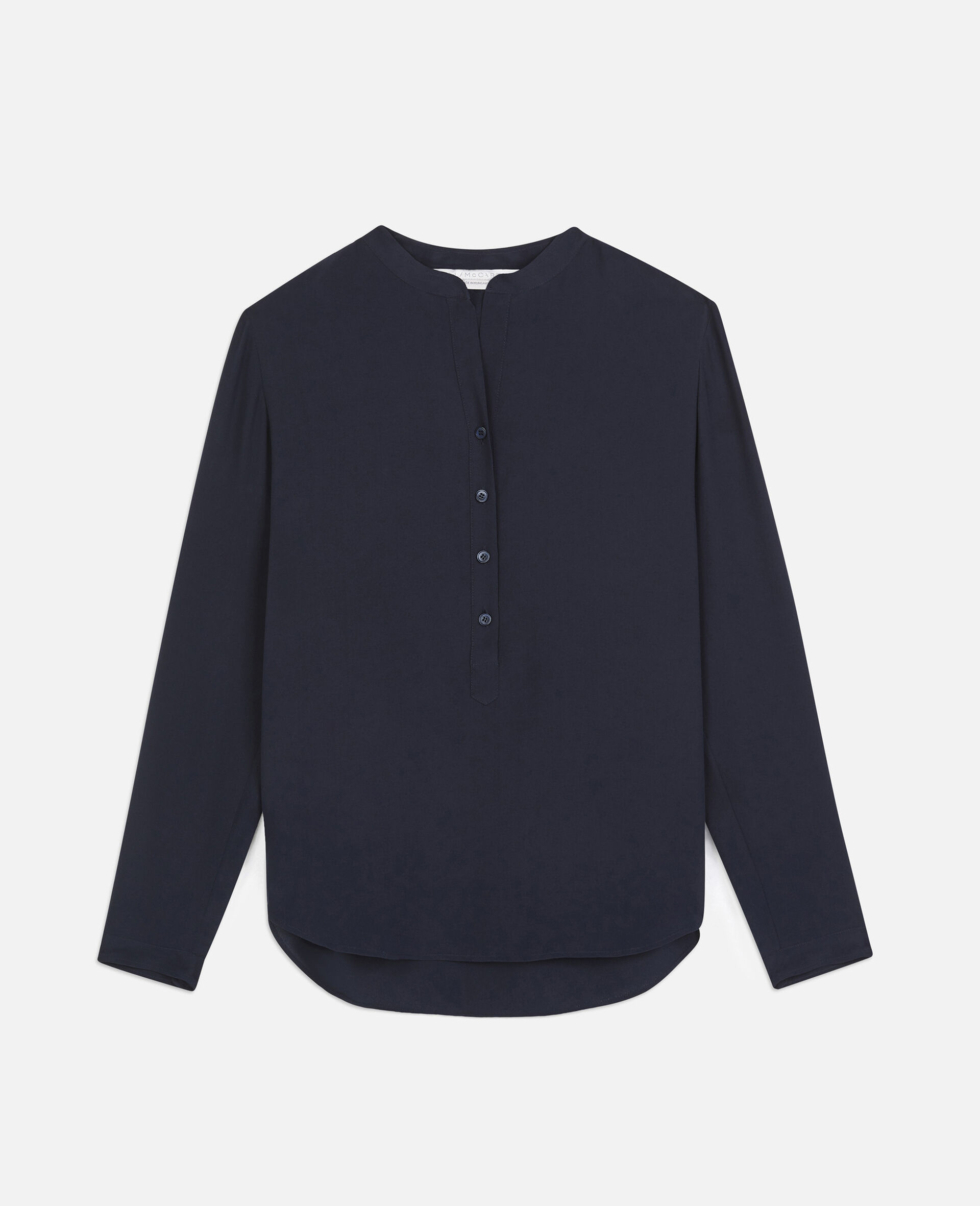 Eva Silk Shirt-Blue-large image number 0