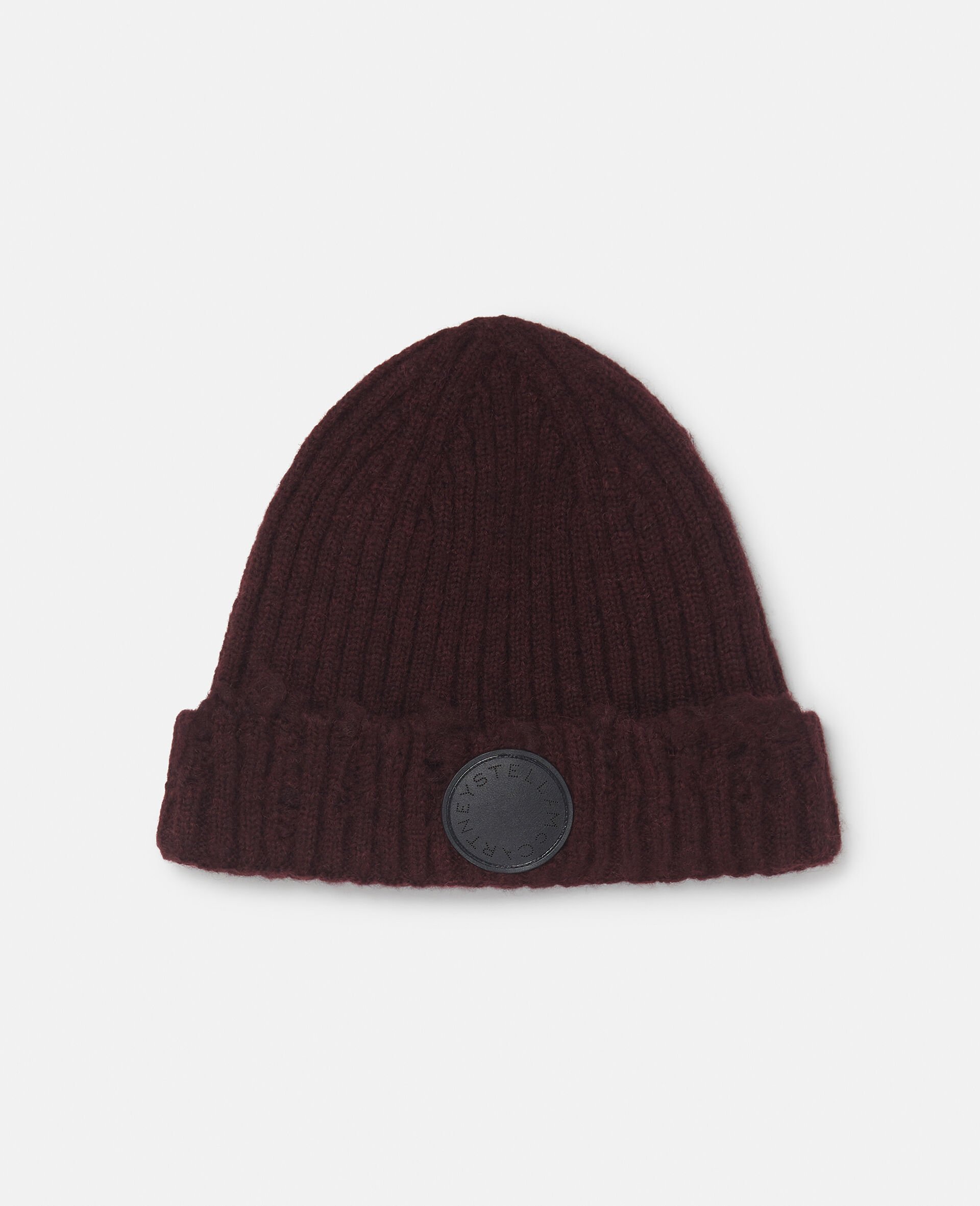 Distressed Ribbed Knit Beanie -Grey-large image number 0
