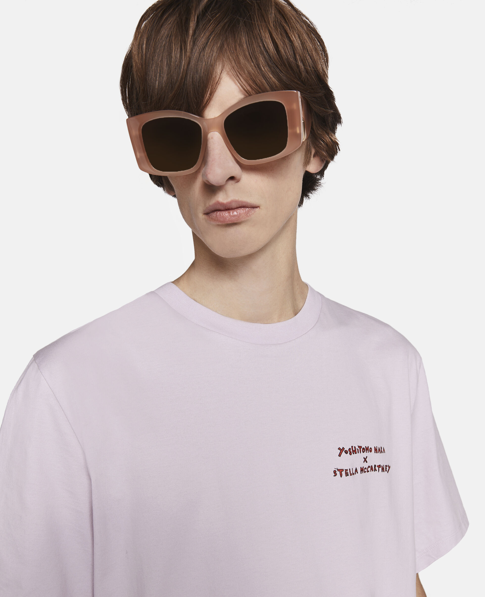 Twins II Print T-Shirt-Purple-large image number 3