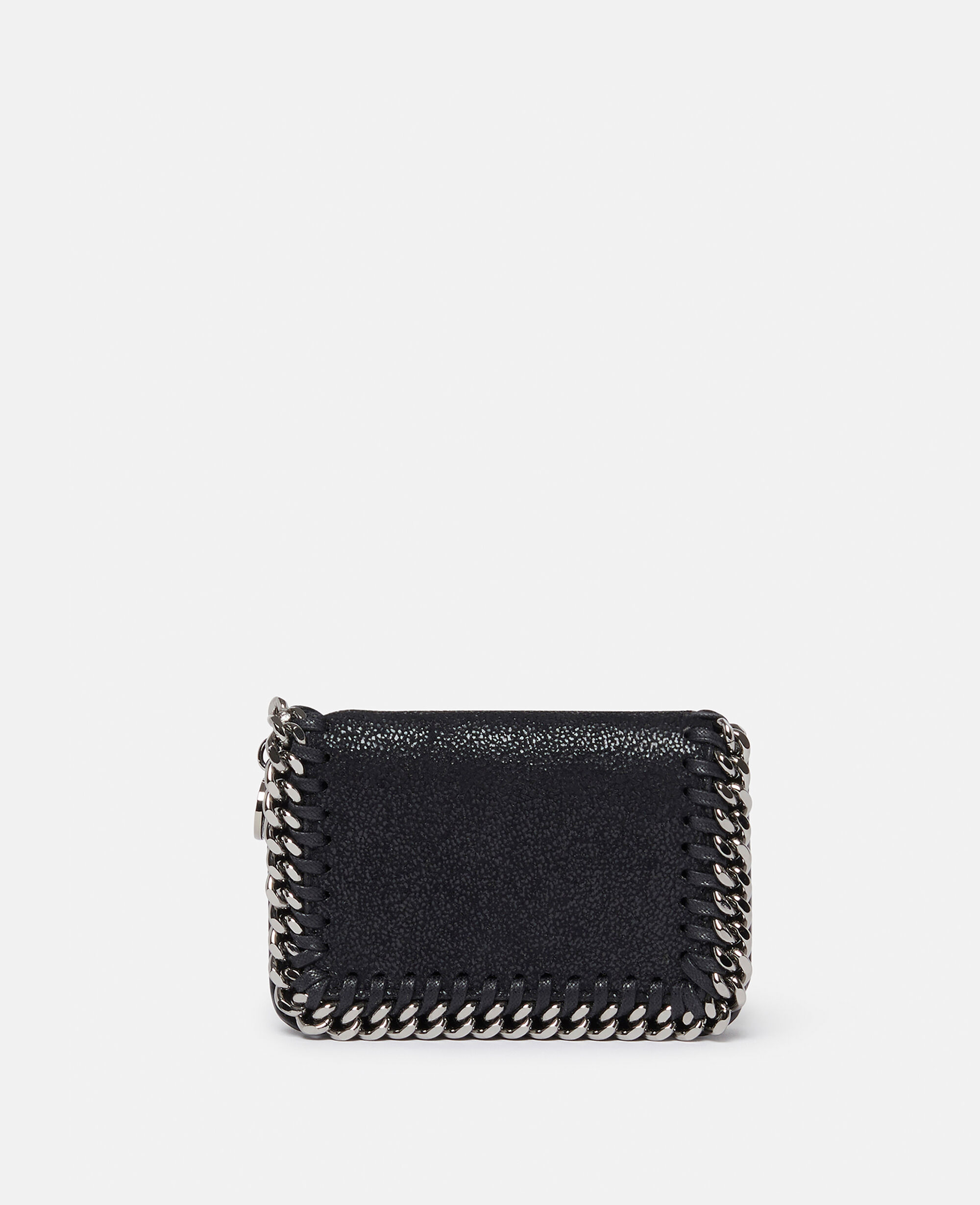 Women Black Falabella Small Flap Wallet | Stella McCartney US