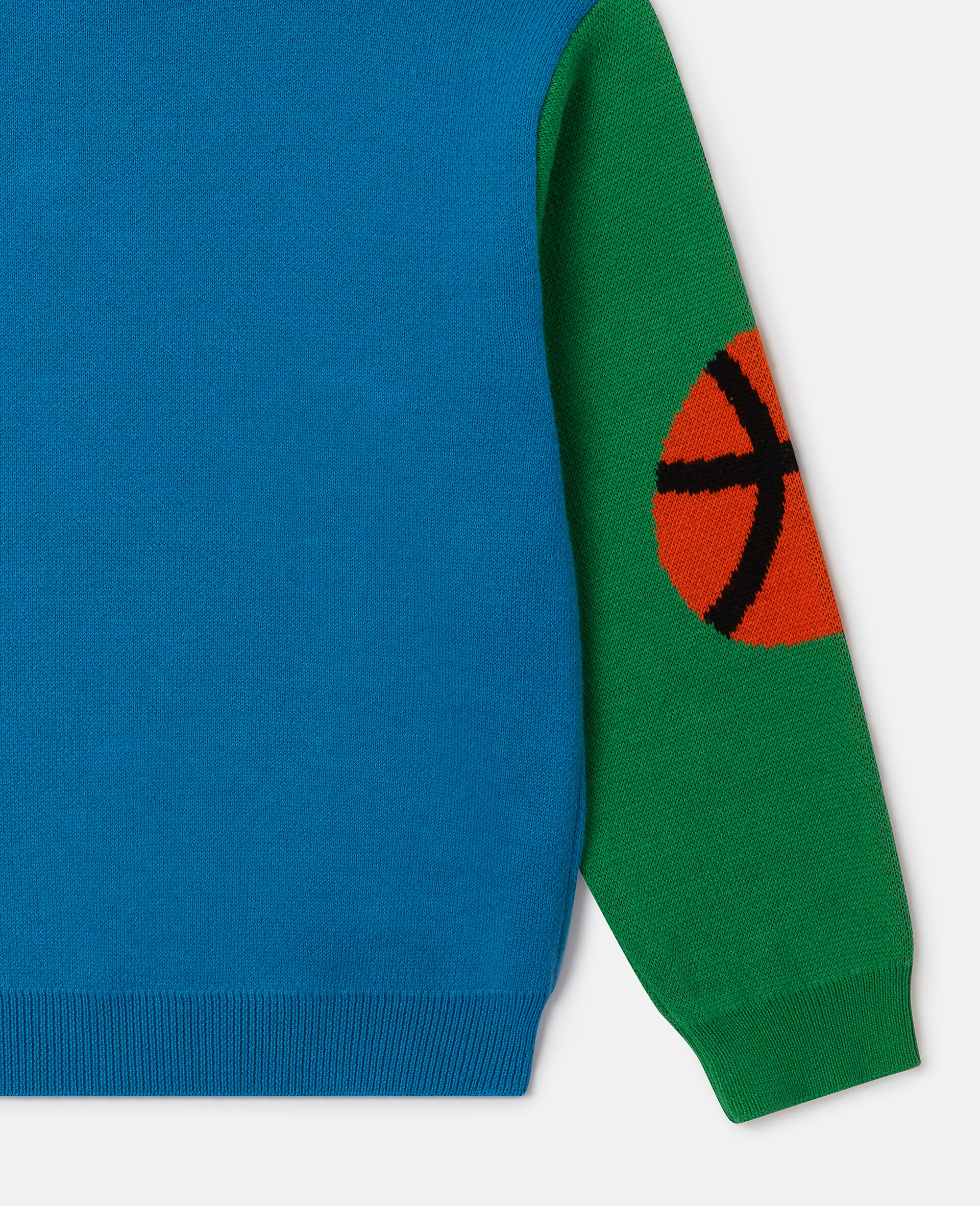 Slogan Graphic Jumper-Blue-large image number 3