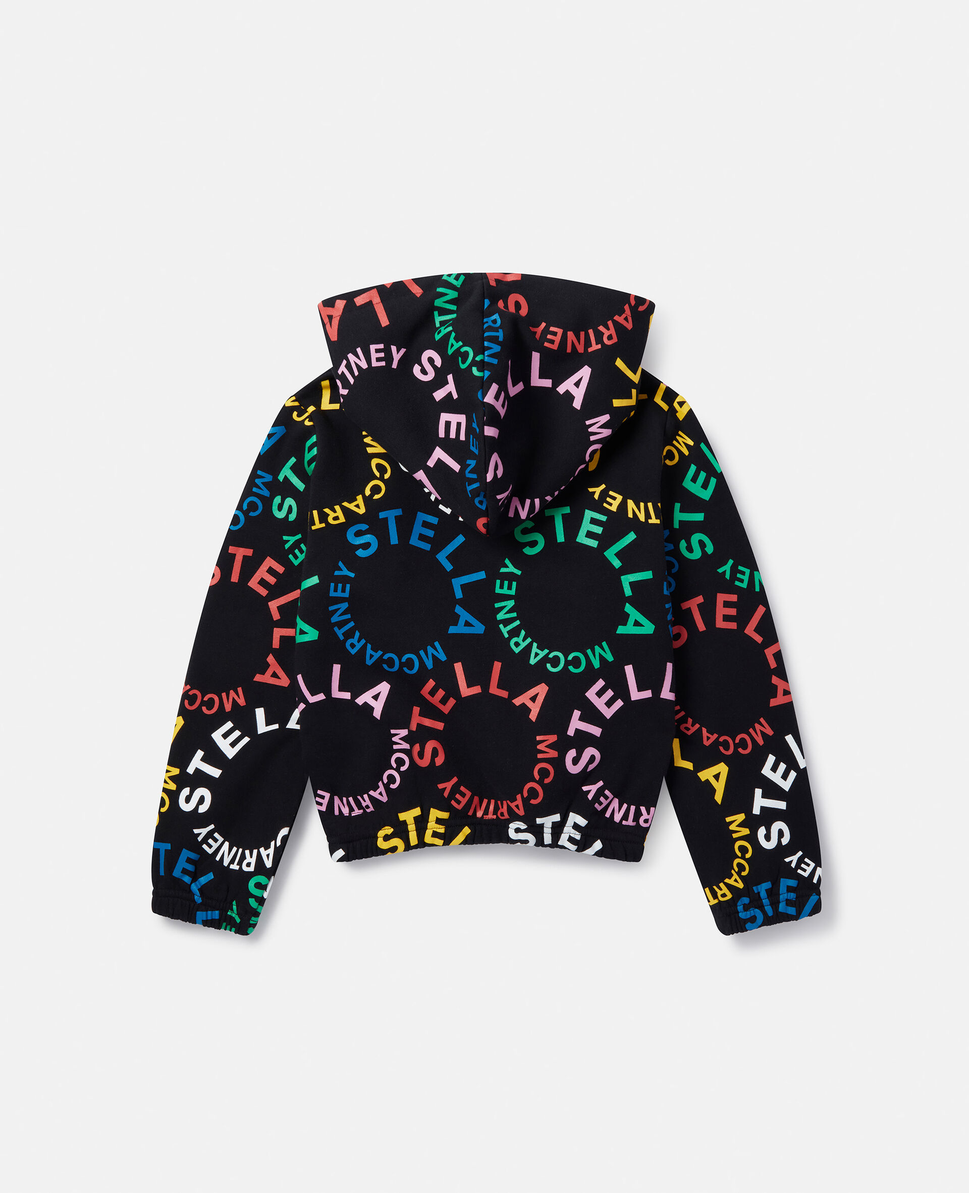 Circular Logo Cropped Hoodie-Multicolour-large image number 2