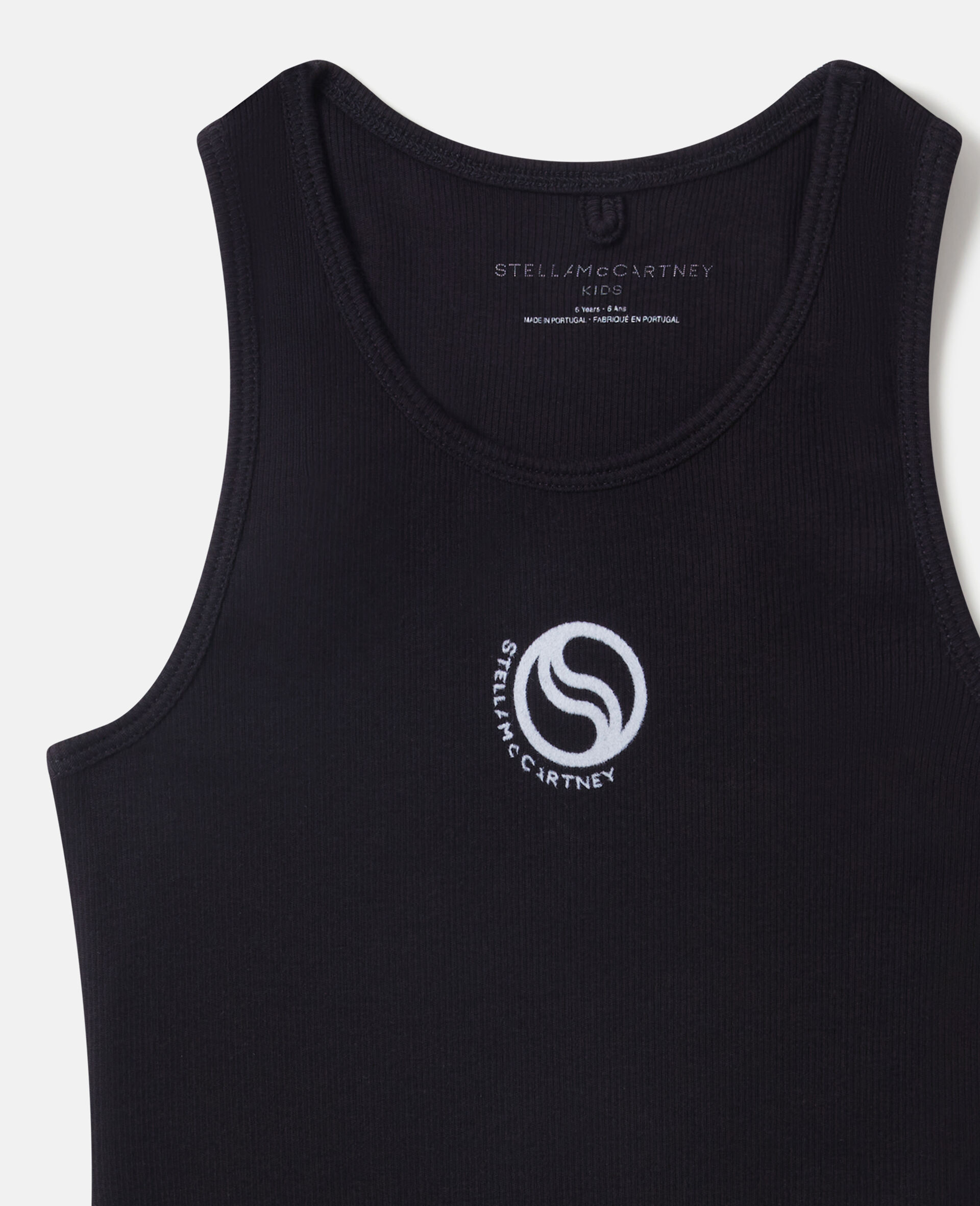 S-Wave Logo Tank Dress-Black-medium