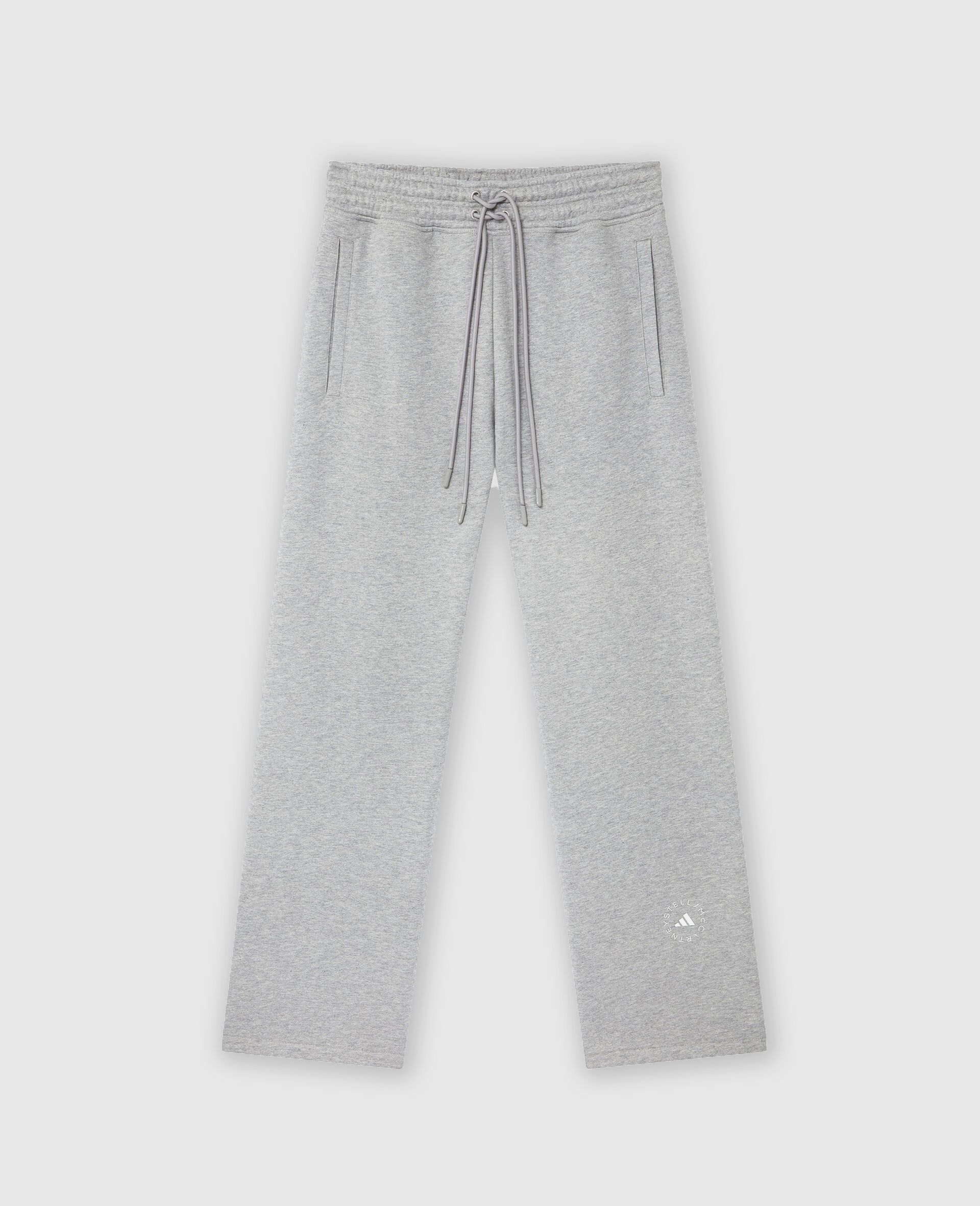 Gerade Jogginghose mit Logo-Grau-medium