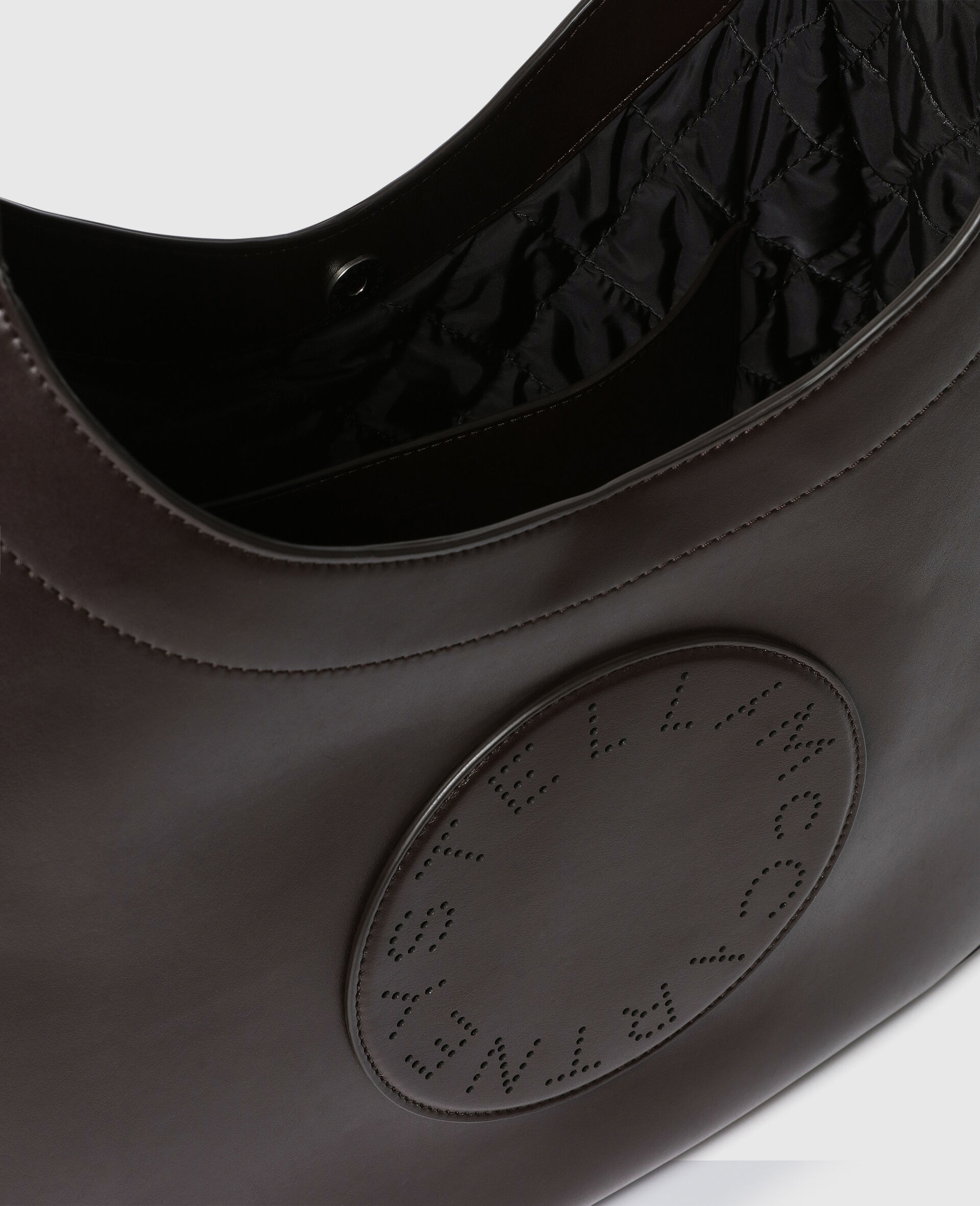 ロゴベルト スラウチーホーボー バッグ-ブラウン-large image number 4