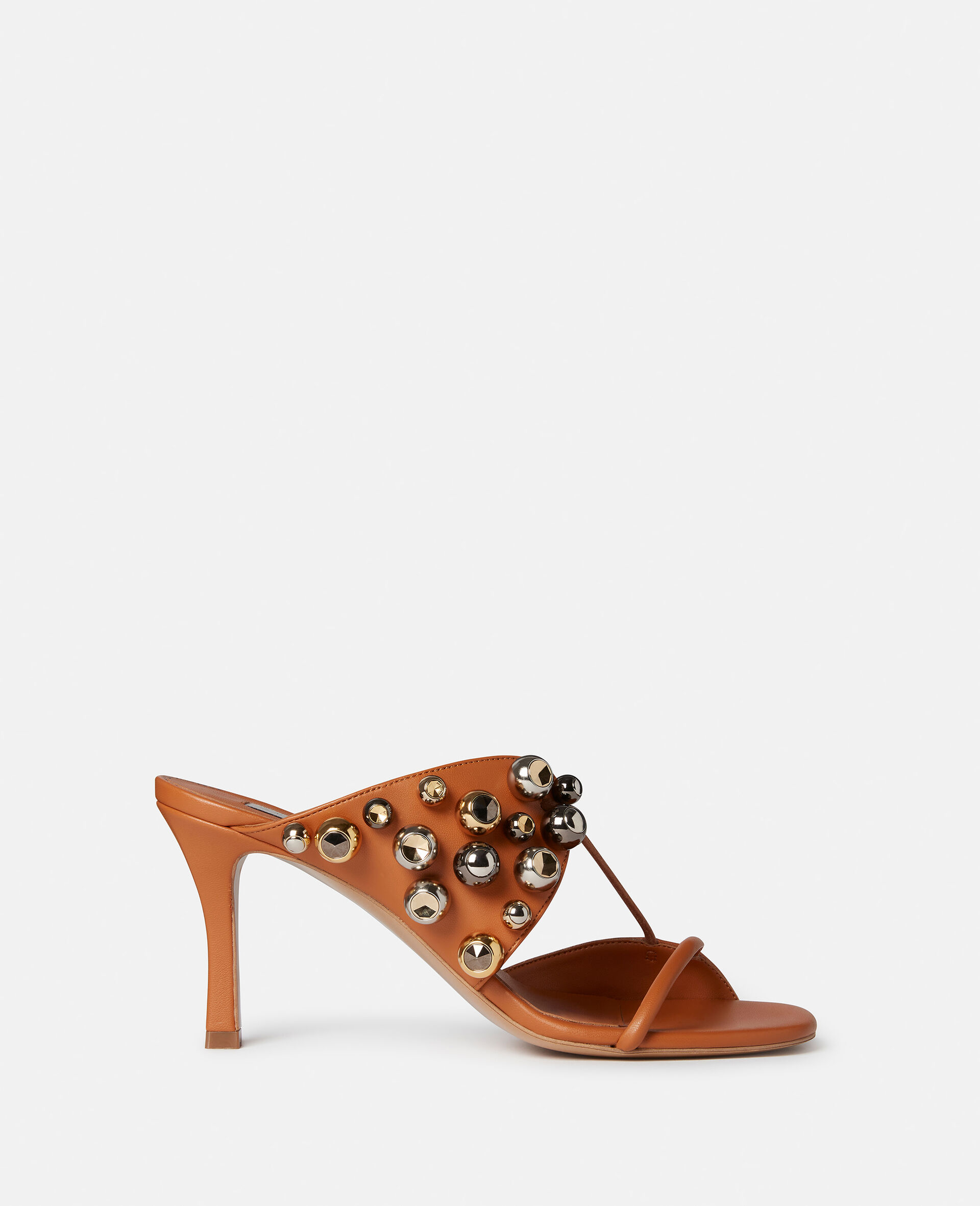Women Praline Stella 100 Lace-Up Stud Mules | Stella McCartney SG