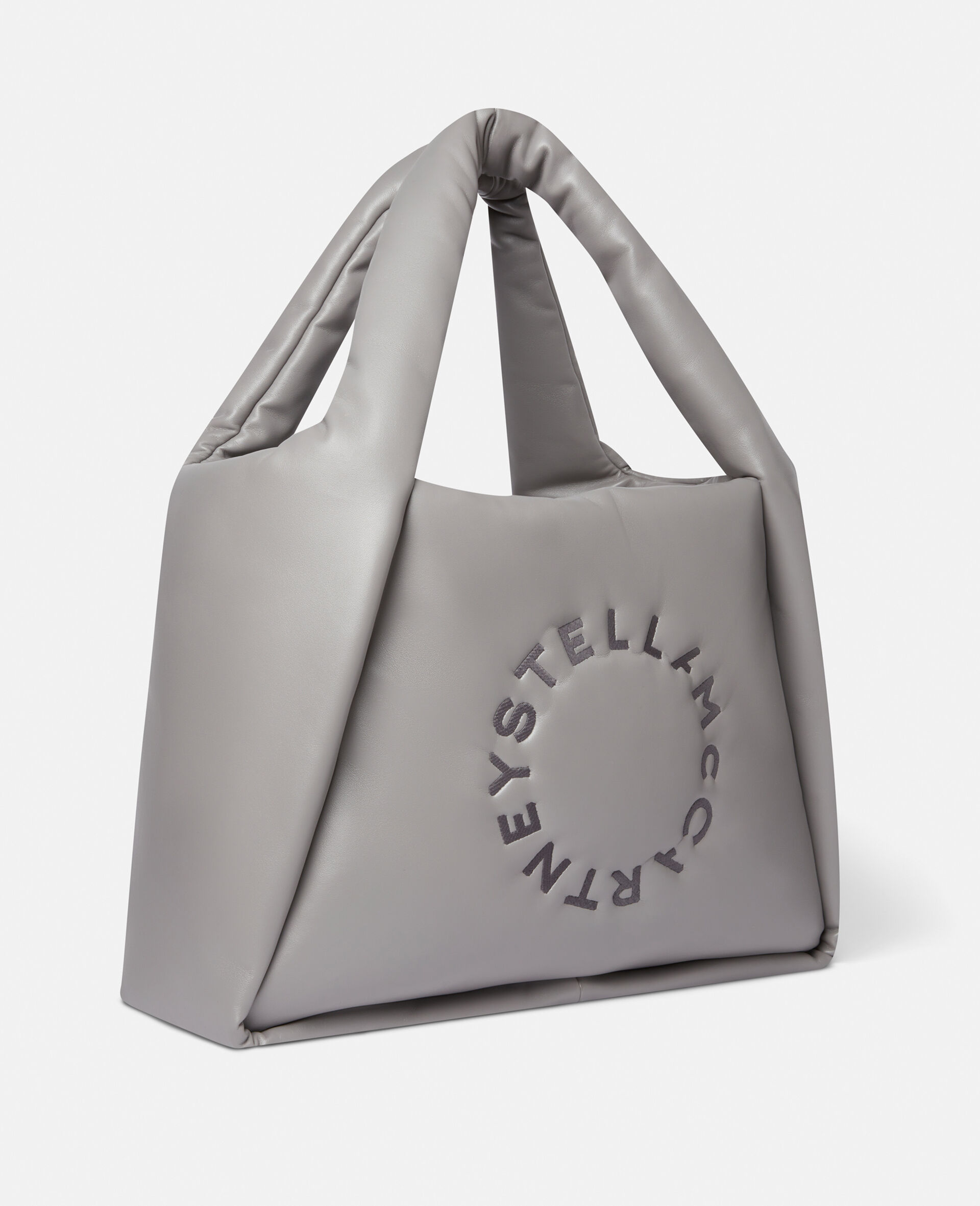 Stella Puffy Tote Bag-Grey-large image number 2
