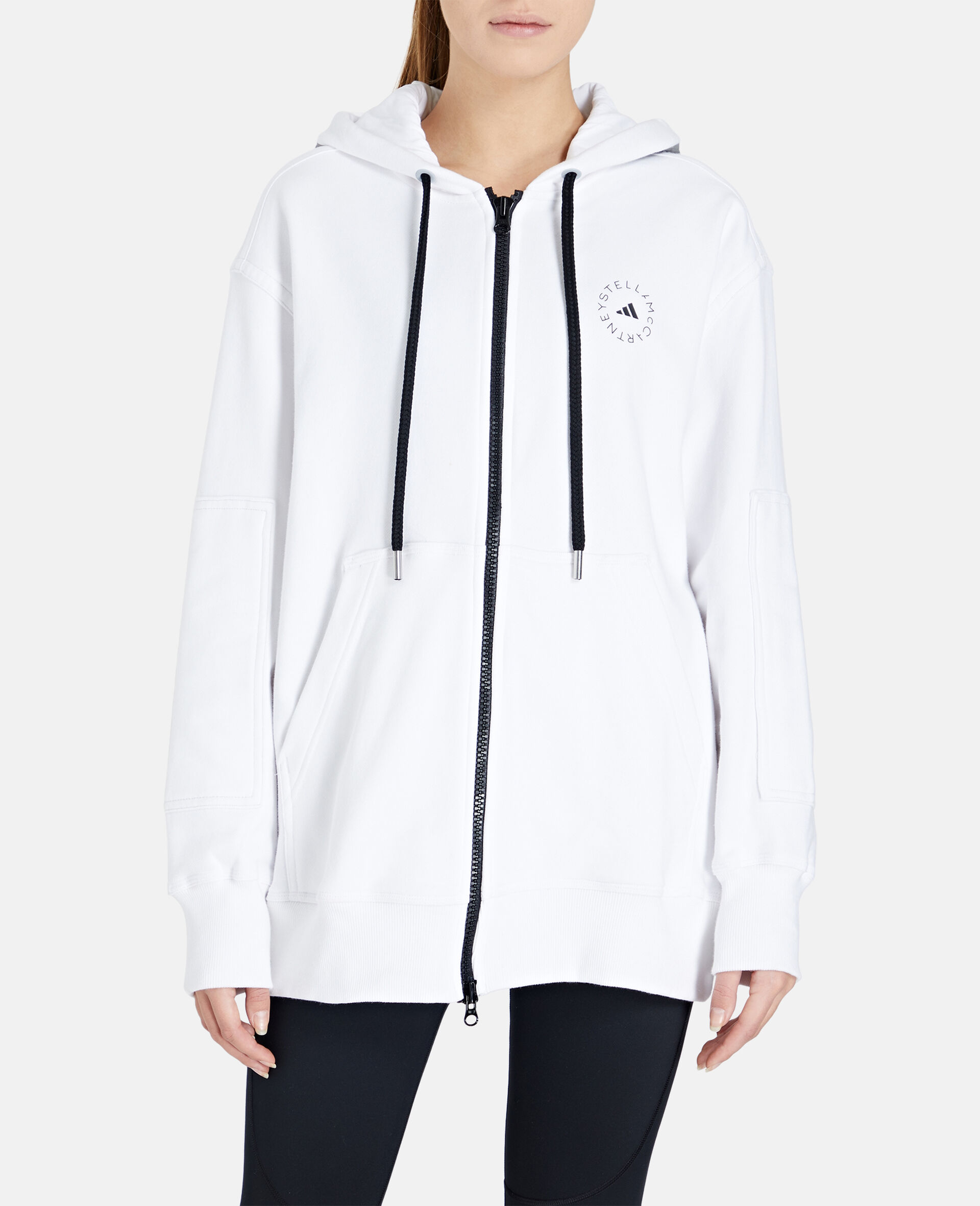 Women White White Full-zip Hoodie | Stella McCartney GB