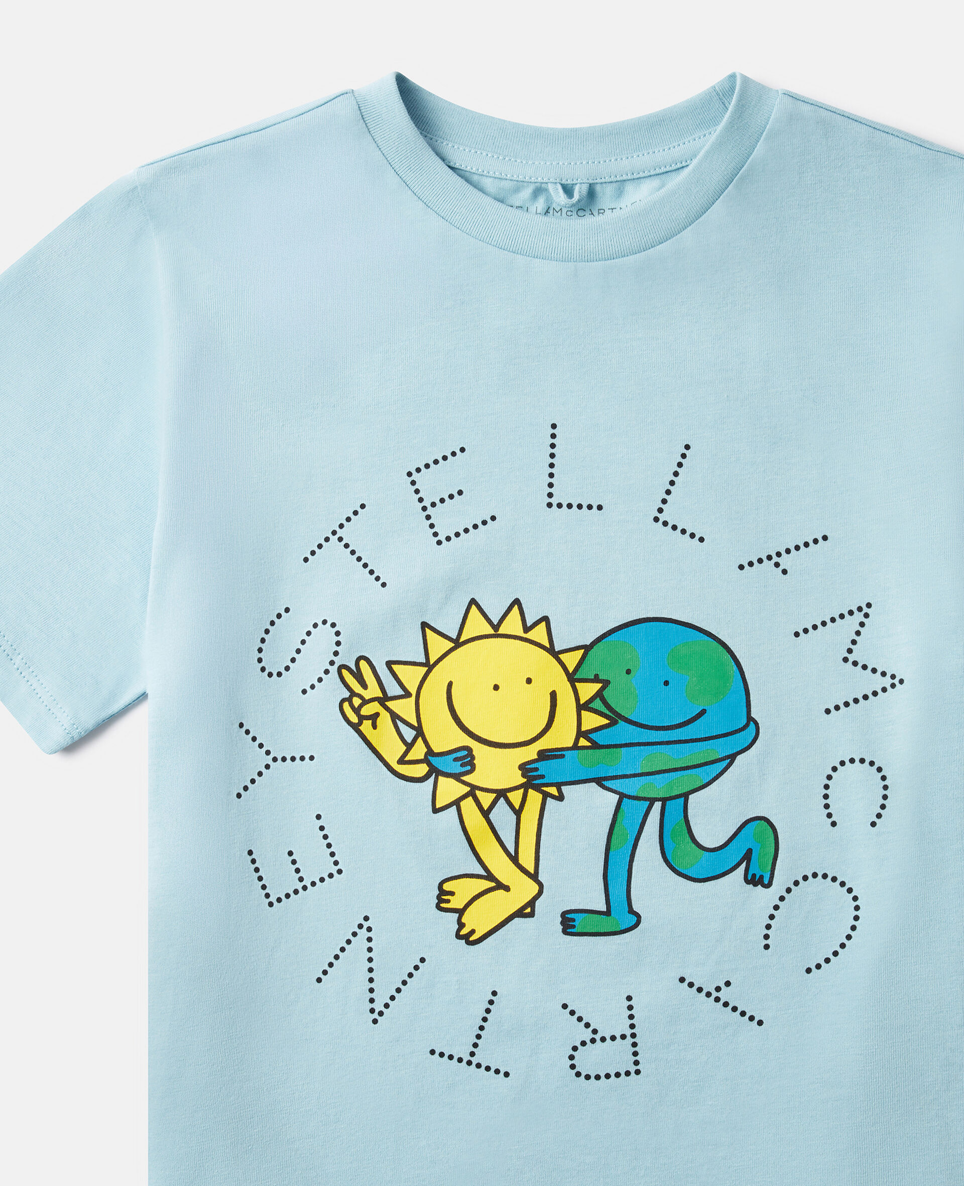 T-Shirt mit Earth Friends Grafik-Blau-medium