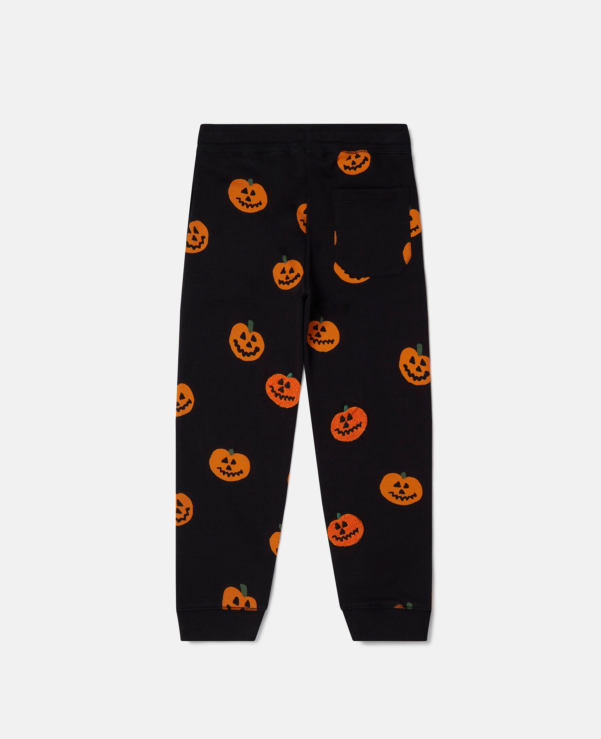 Pumpkin Fleece Joggers-Black-large image number 2