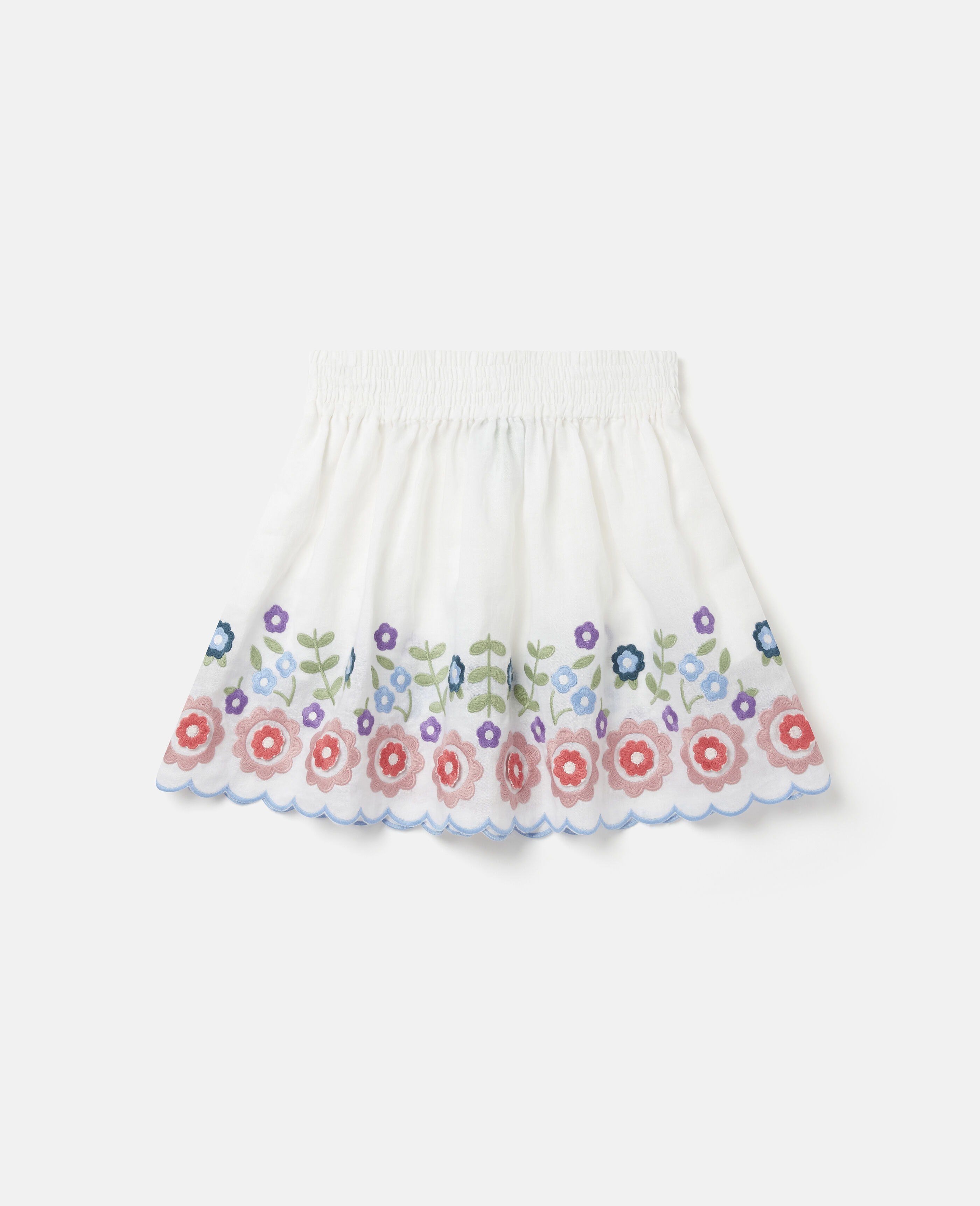 Flower embroidered skirt online