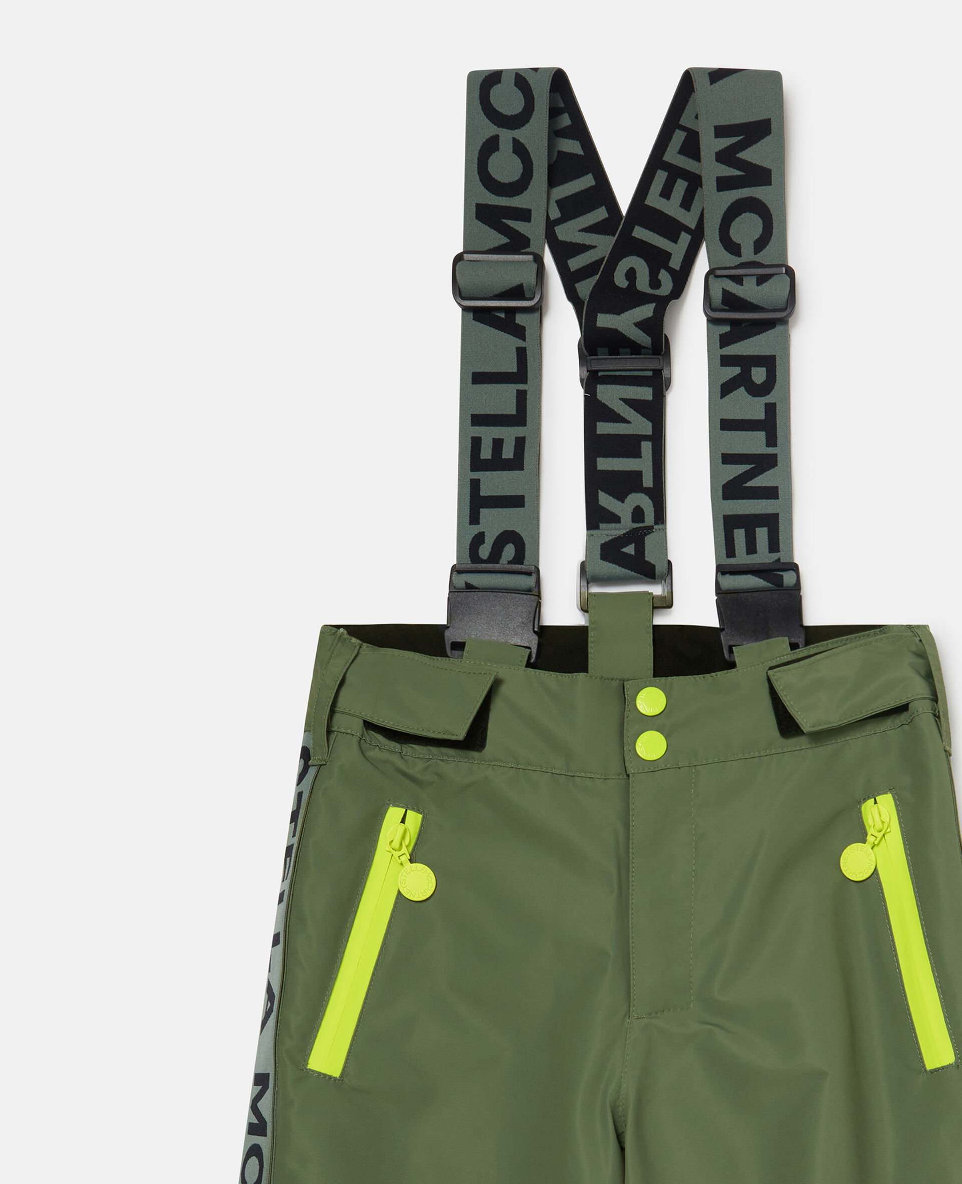 Salopette da Sci con Nastro Logato-Verde-medium