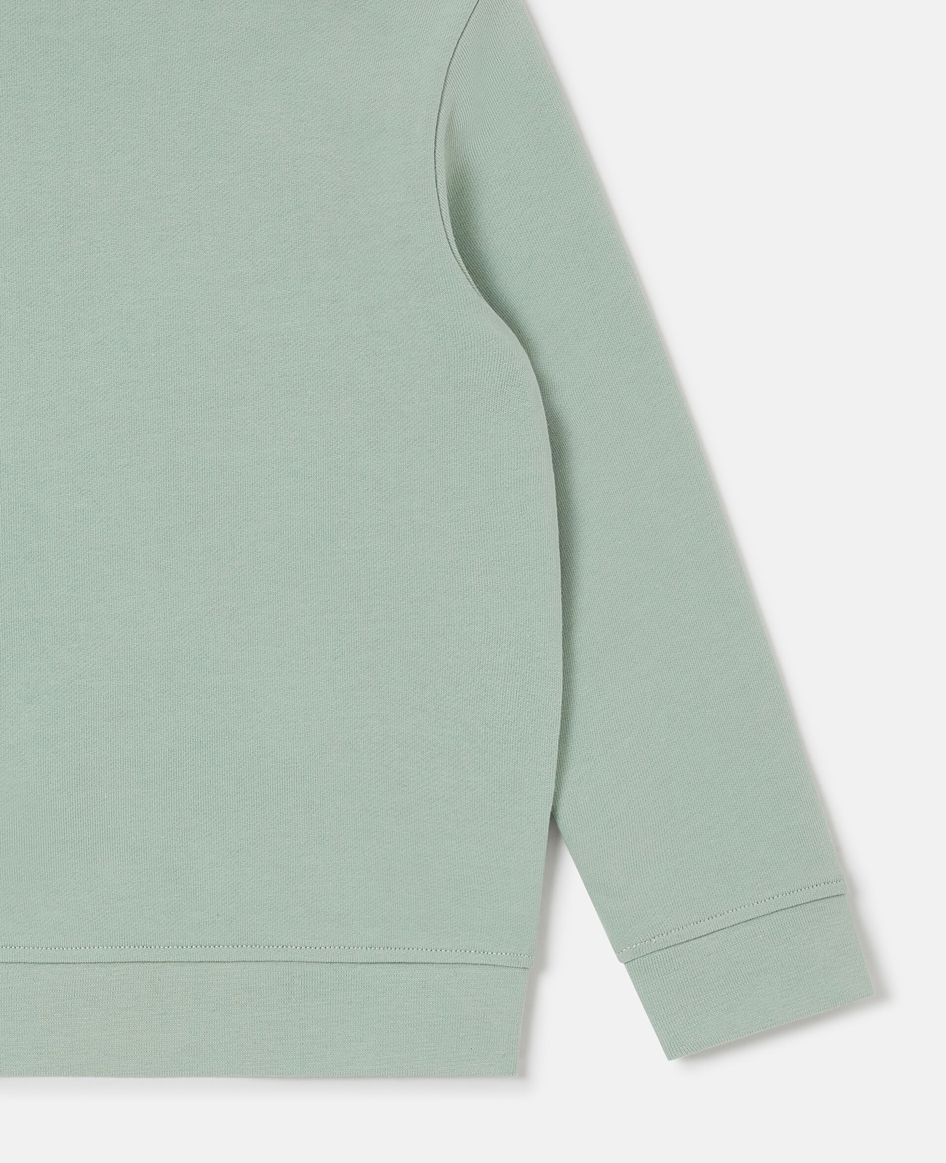 Floral S Graphic Sweatshirt -Green-large image number 3