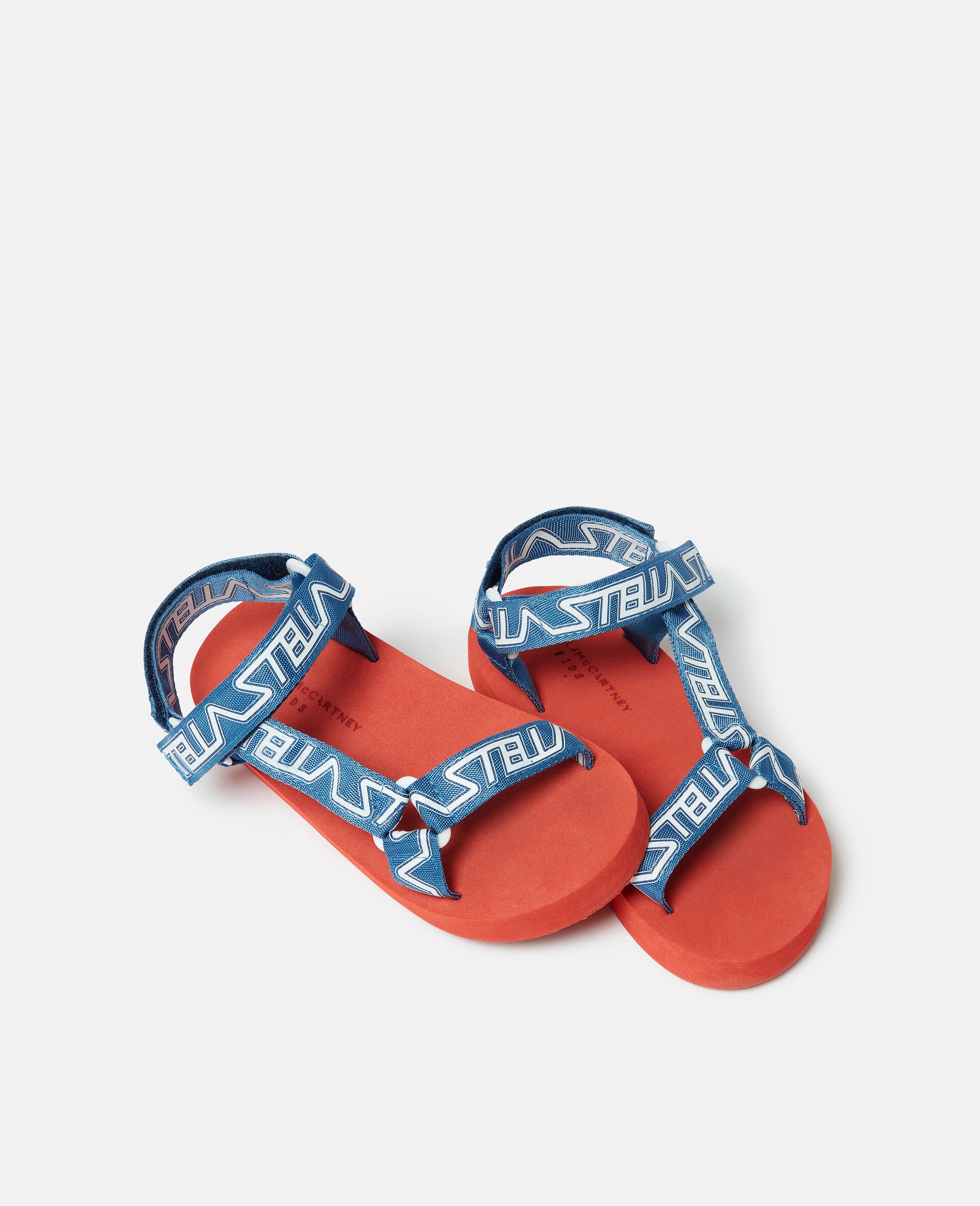 Moniker Print Sandals-Red-large Moniker Print Sandals-Red-large image number 3