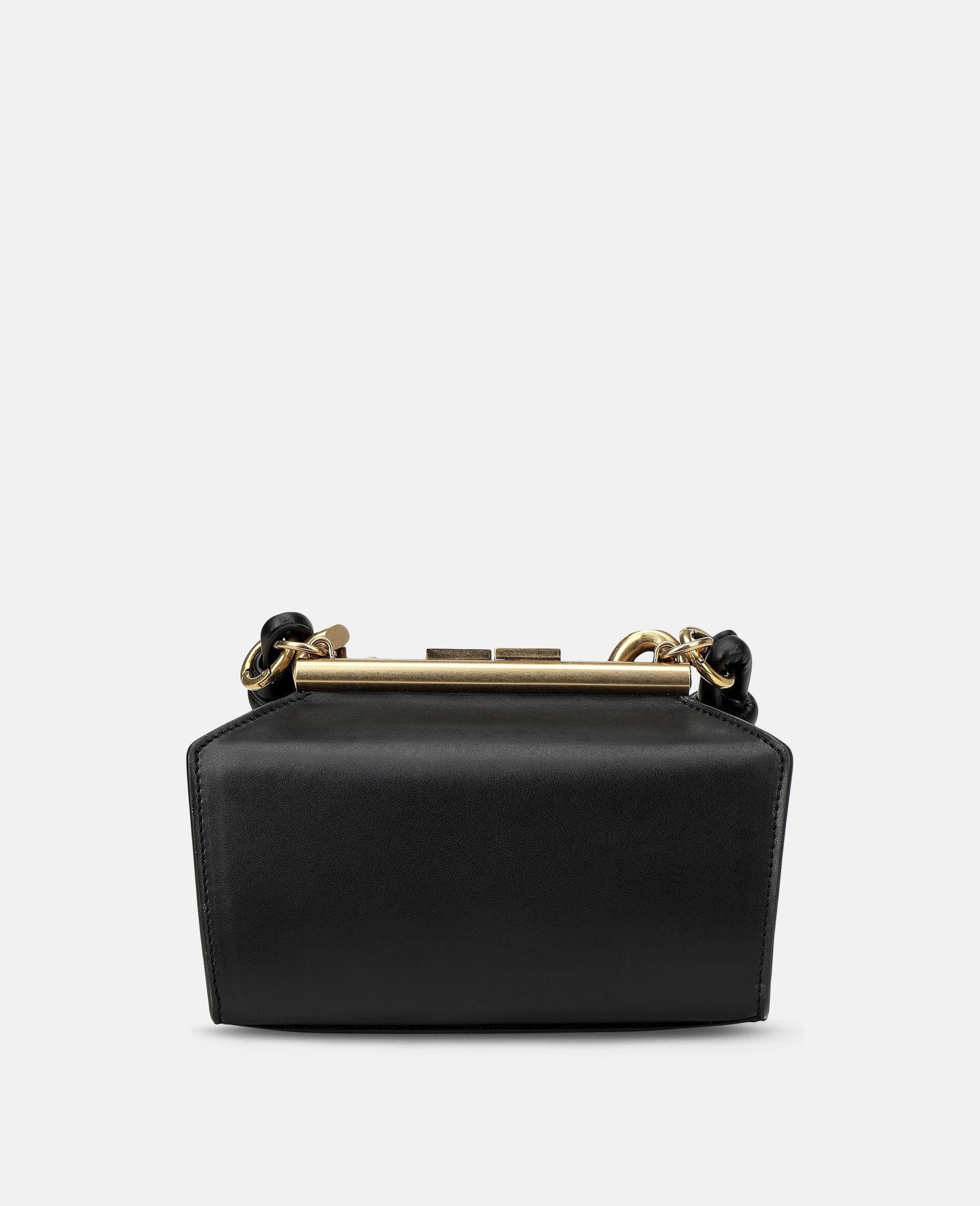 Kleine Tasche mit massiver Kette-Schwarz-large Kleine Tasche mit massiver Kette-Schwarz-large image number 2