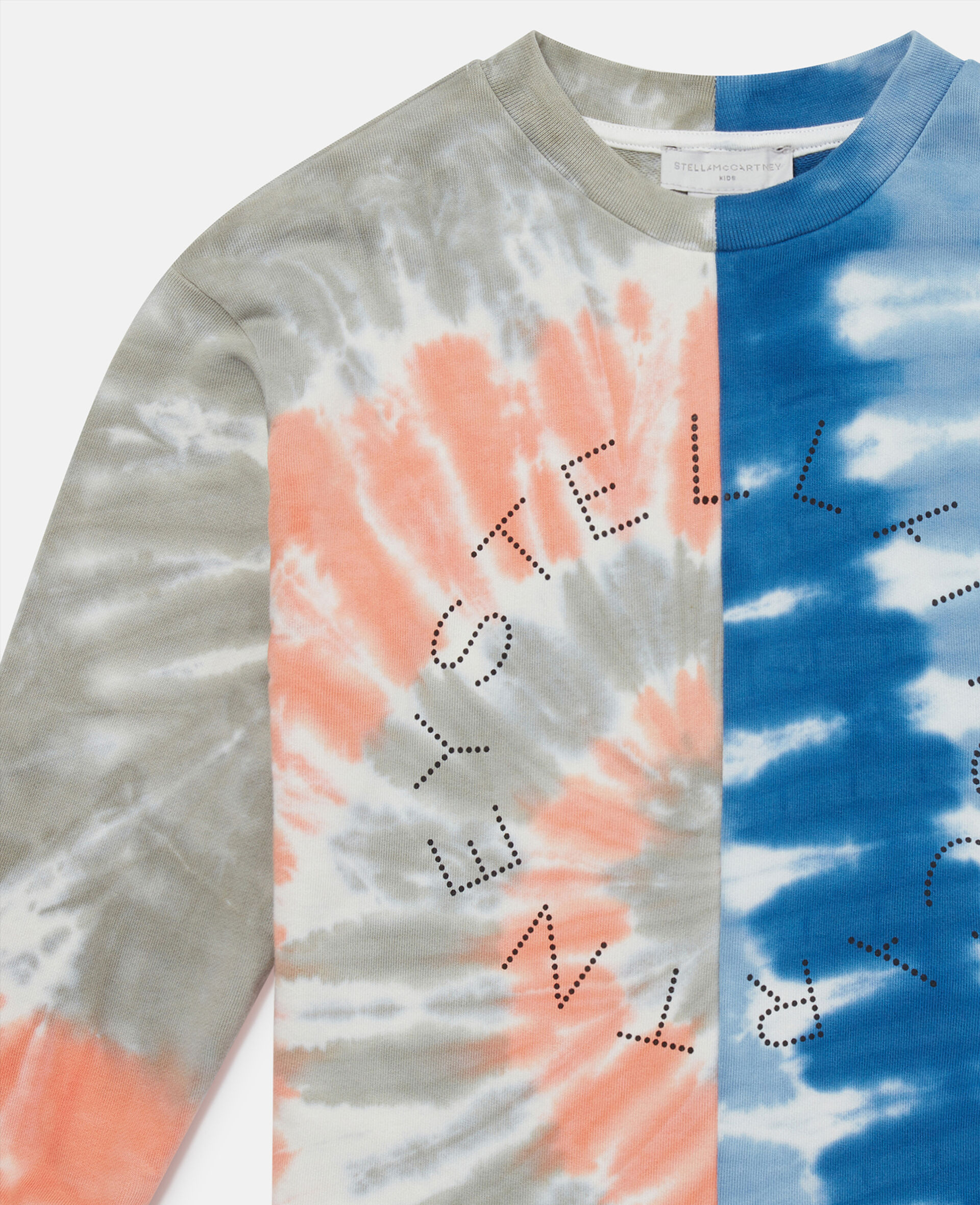 Tie-Dye Graphic Sweatshirt-Multicolour-large image number 1