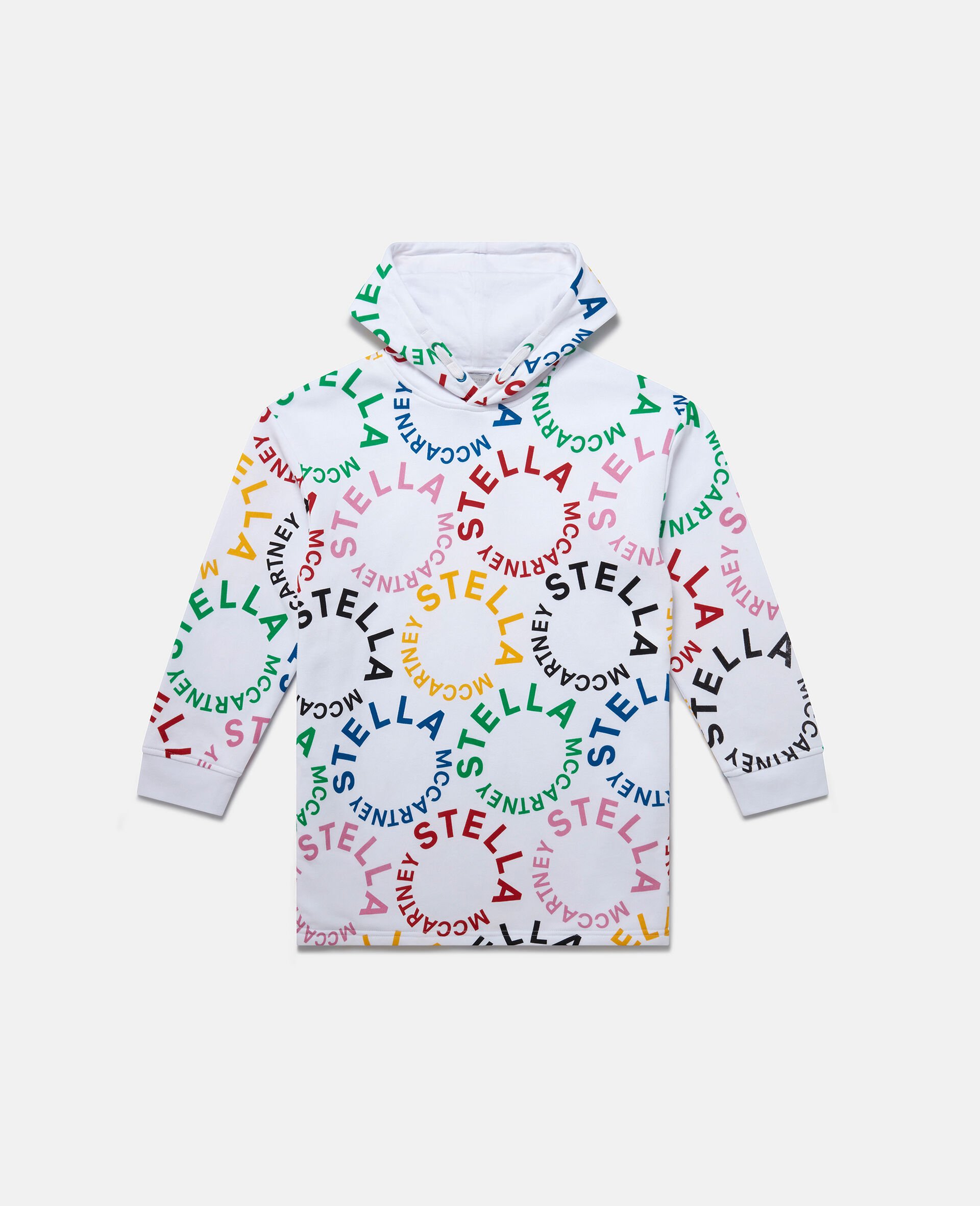 Kapuzenpullover mit Logo in Regenbogenfarben-Schwarz-large image number 0