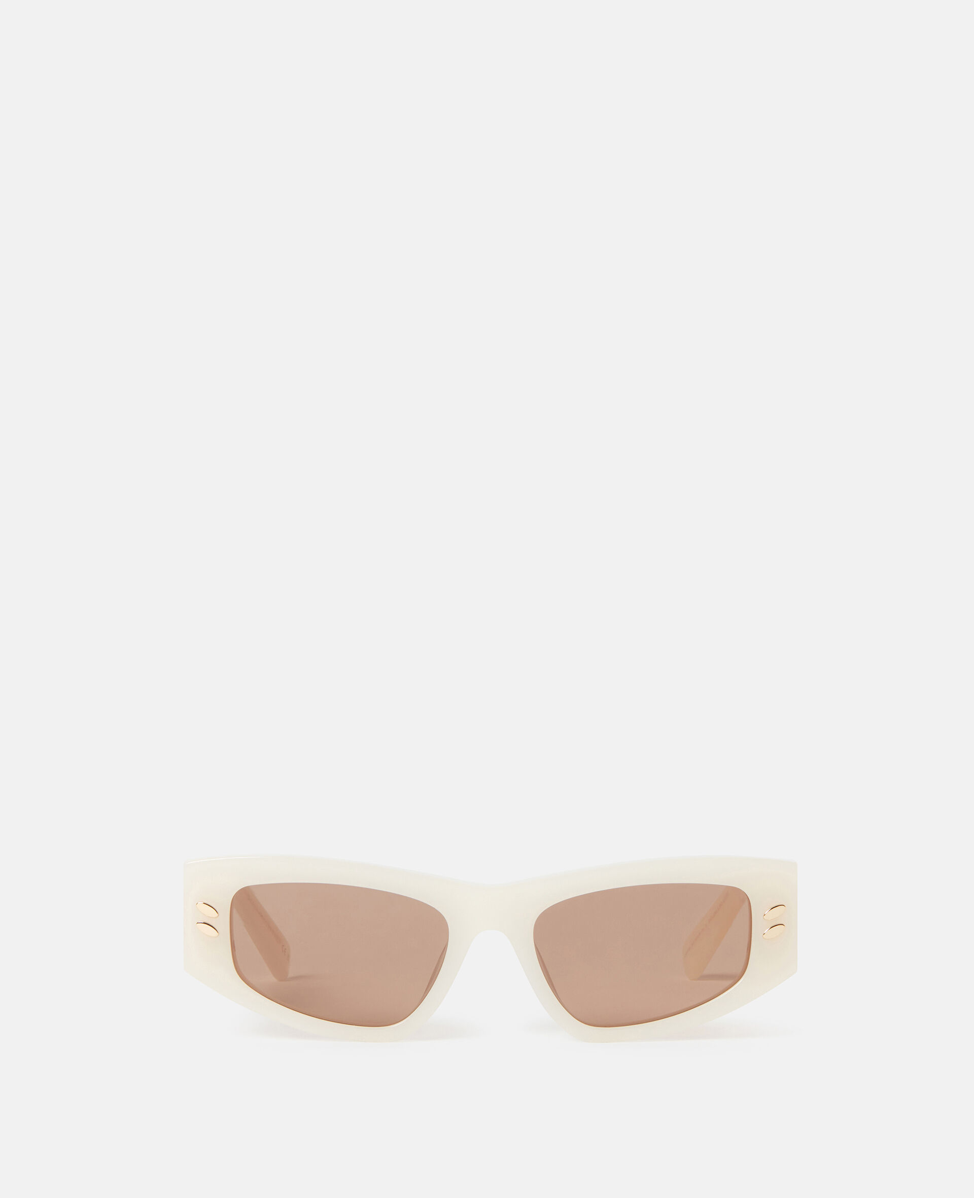 Falabella Rectangular Sunglasses-White-model
