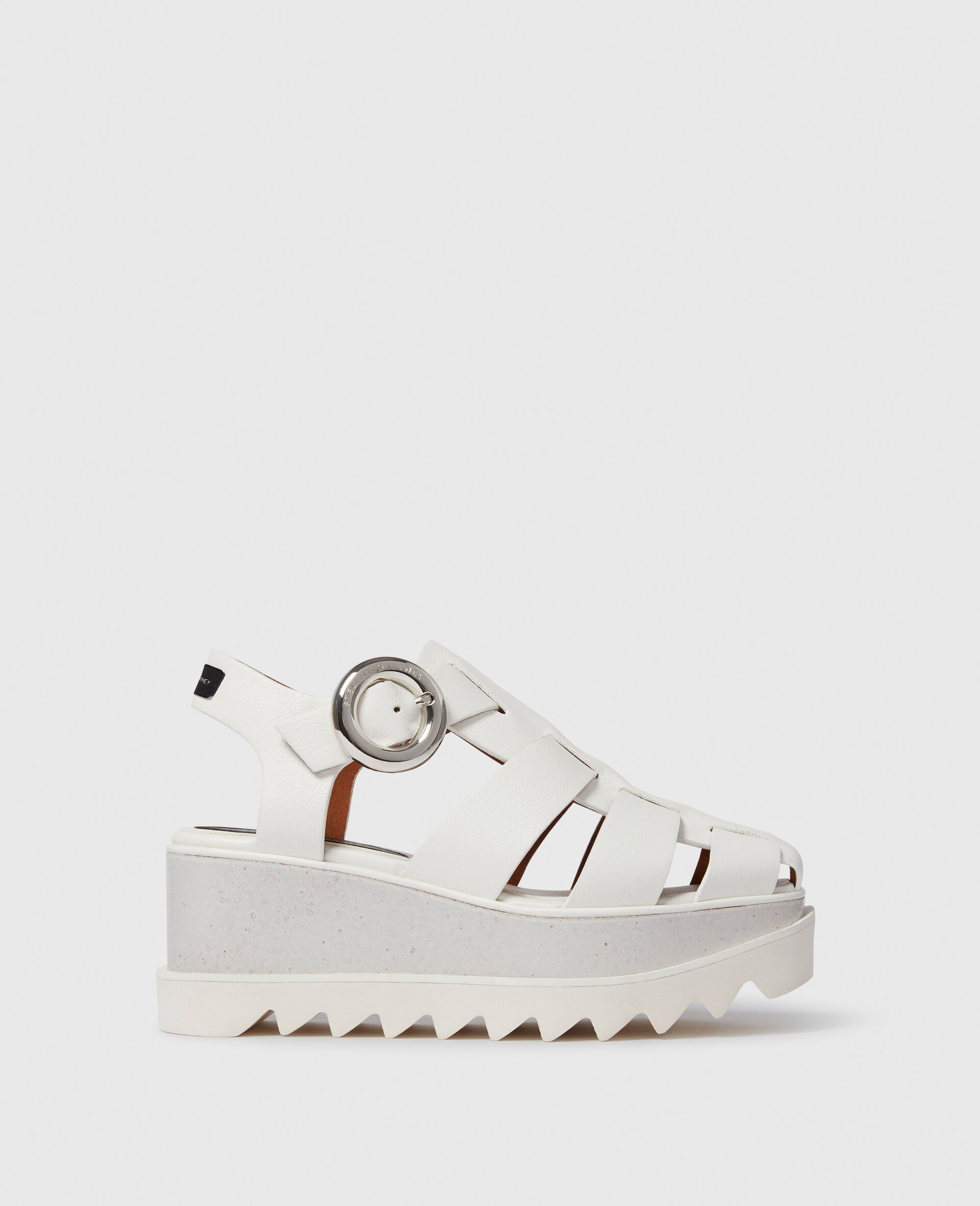 Elyse Platform Sandal-White-large image number 0