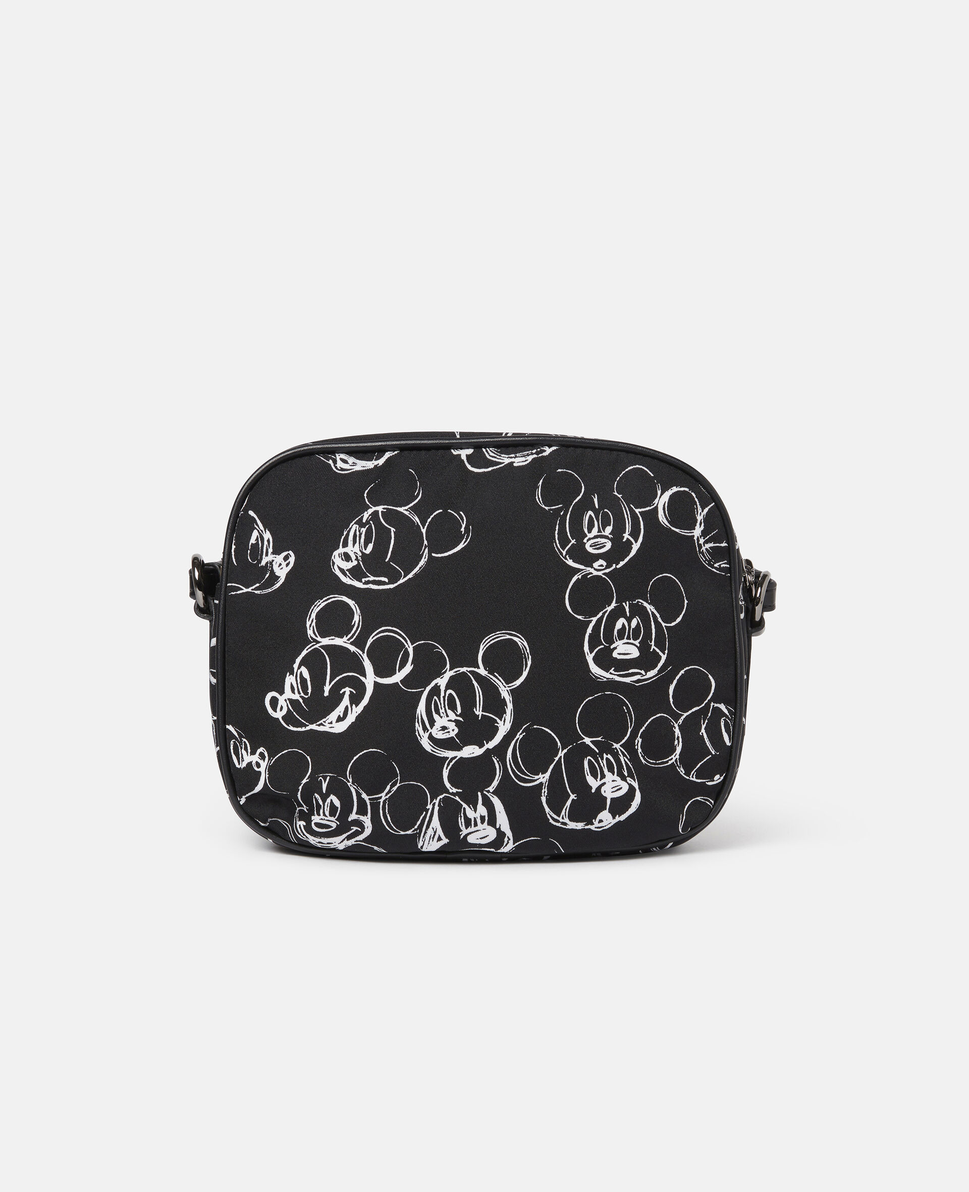 Fantasia Mickey Print Logo Crossbody Bag-Black-large image number 1