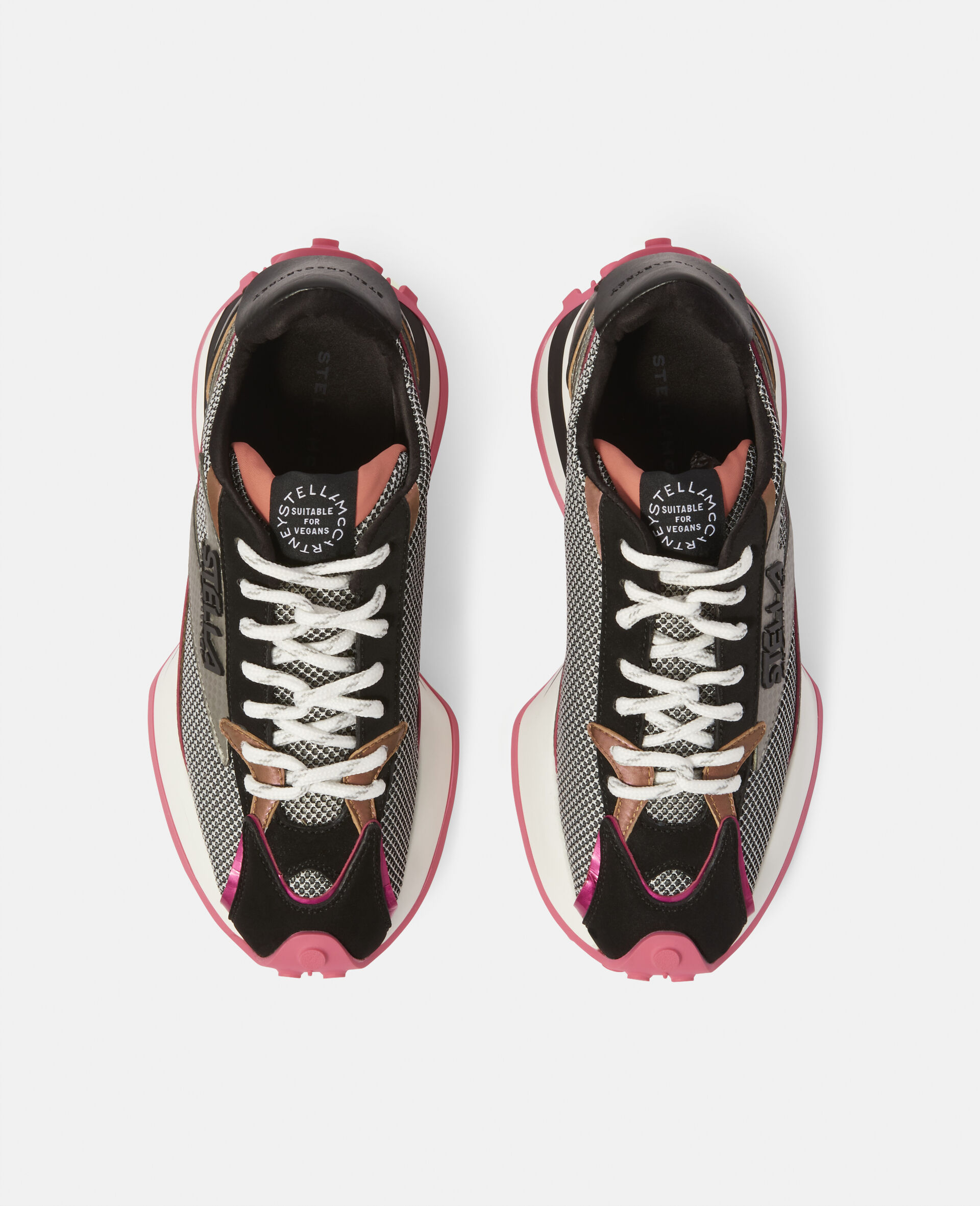 Women Ultra Black Reclypse Double Mesh Trainers Stella McCartney GB