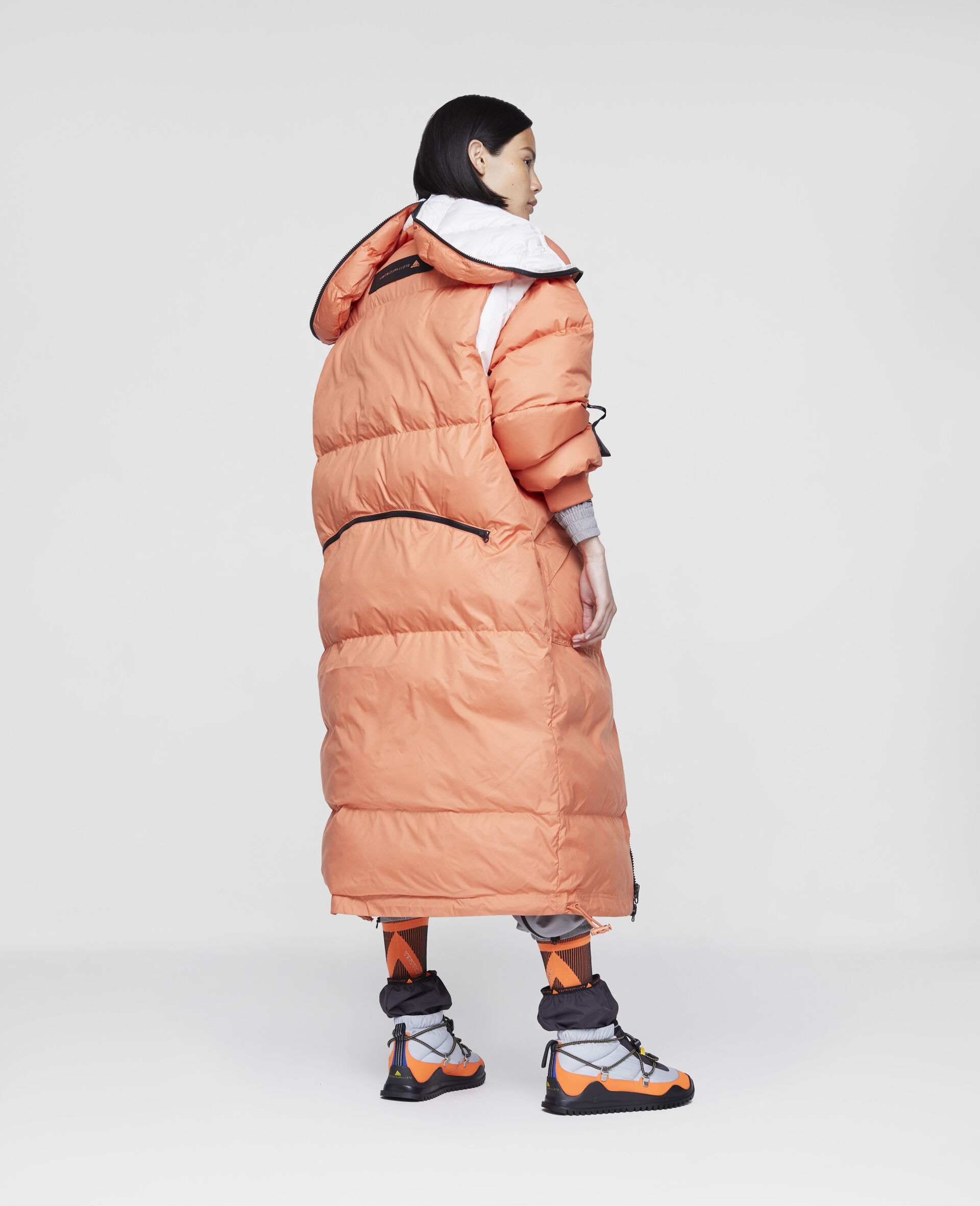 Dusted Clay and White Earth Protector Puffer-Orange-large image number 2