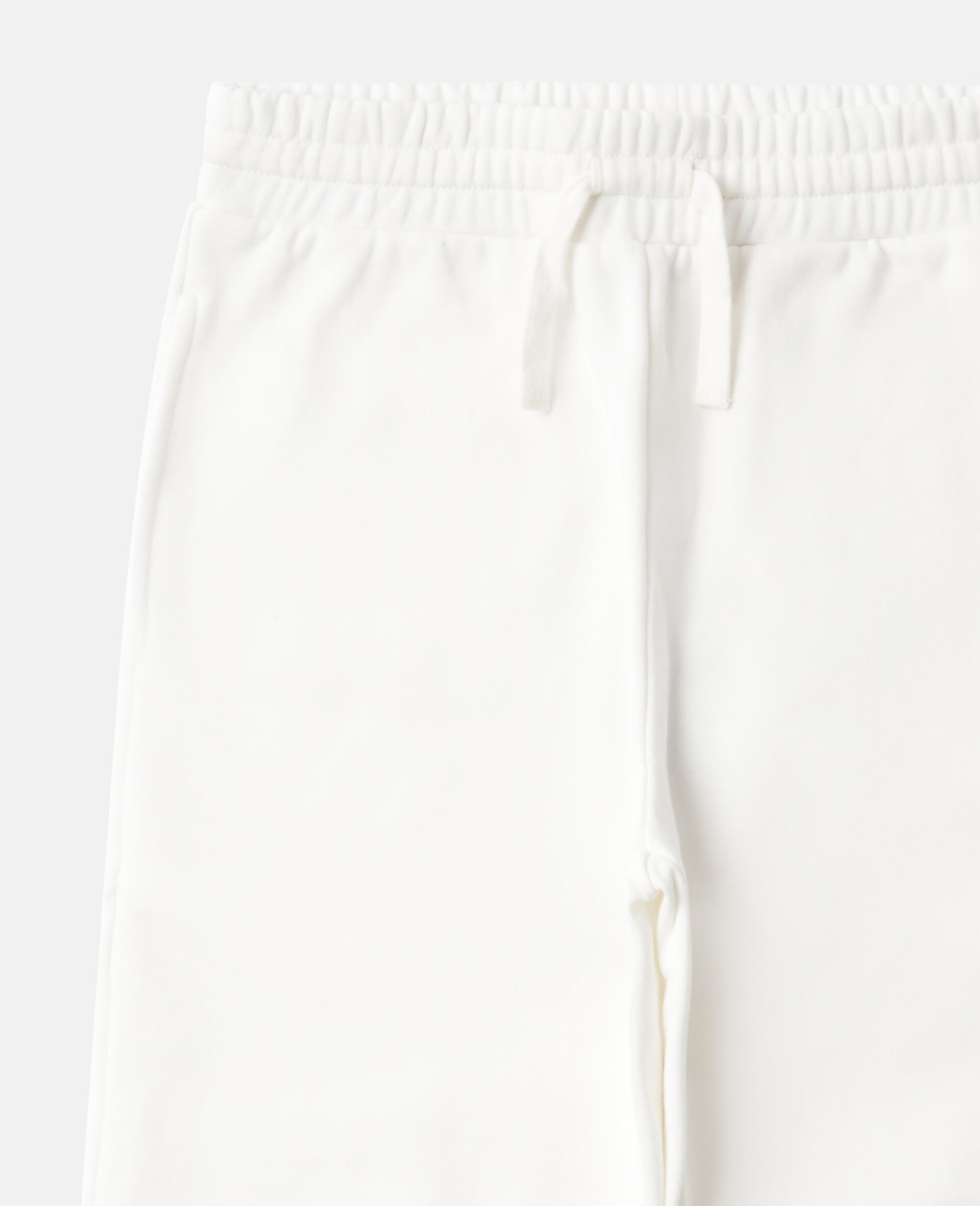 Flower Graphic Drawstring Joggers-White-medium Flower Graphic Drawstring Joggers-White-medium