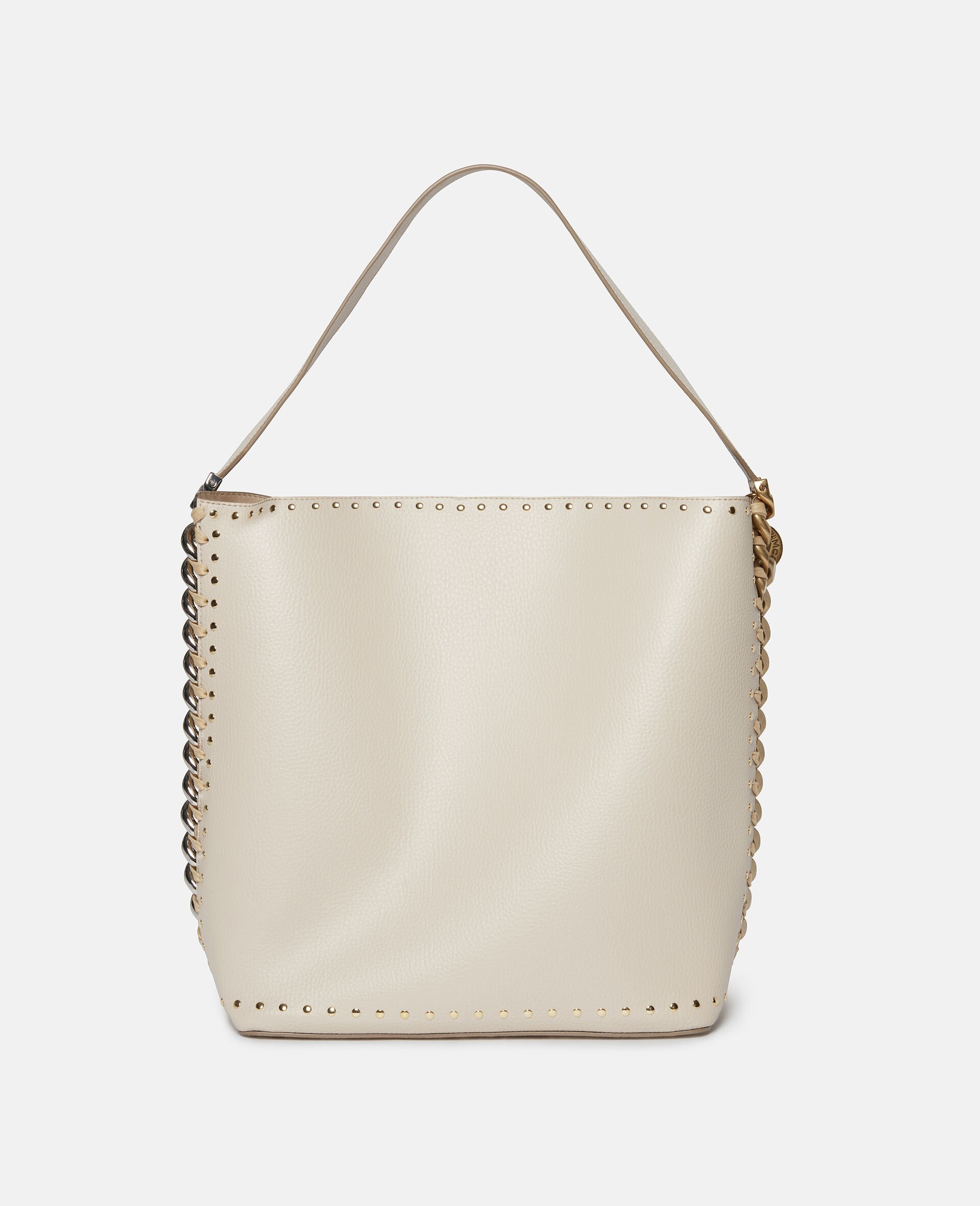 Frayme Studded Grainy Alter Mat Tote Bag-Black-large image number 5