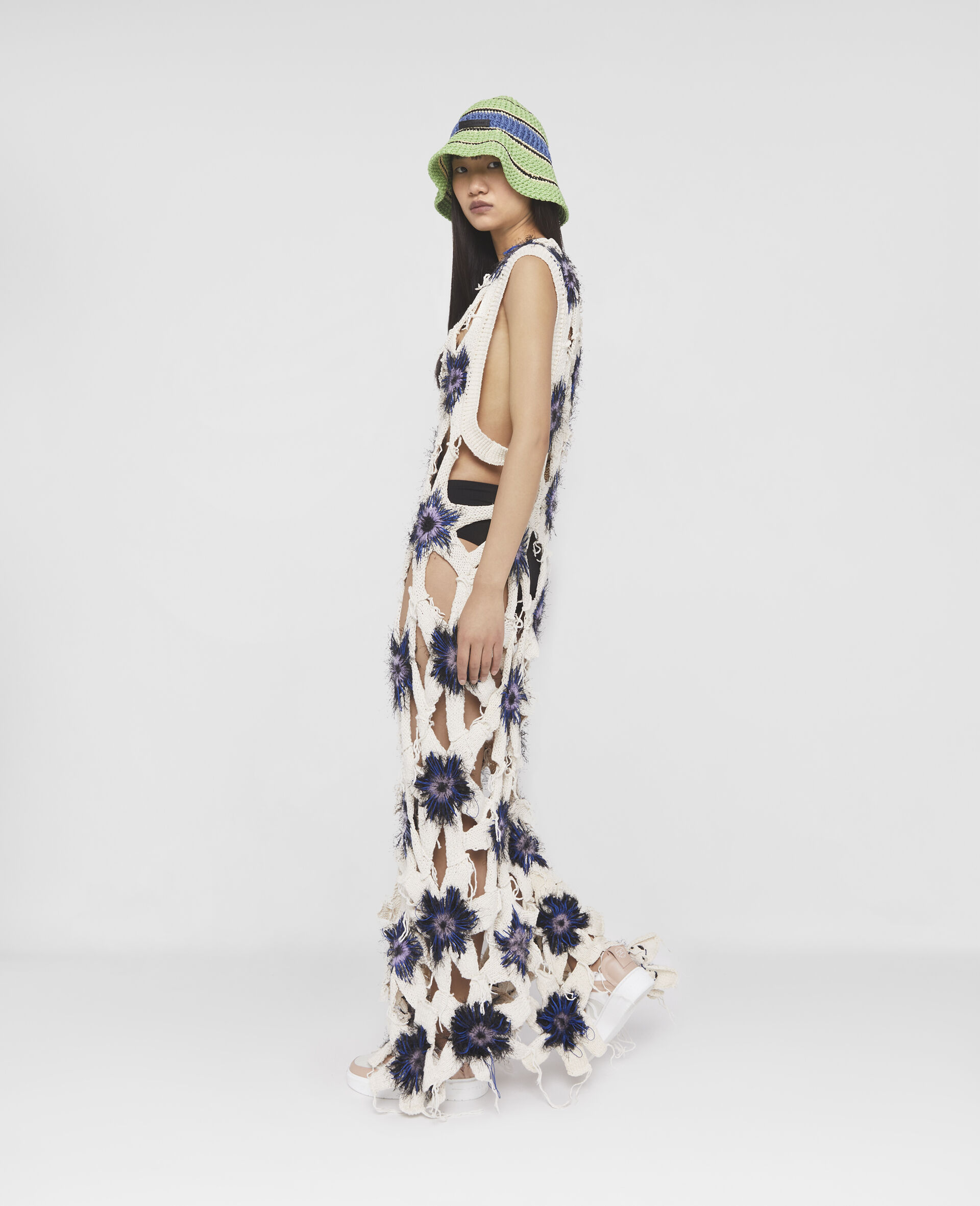 Rewild Flower Patchwork Midi Dress-Multicolour-large image number 2