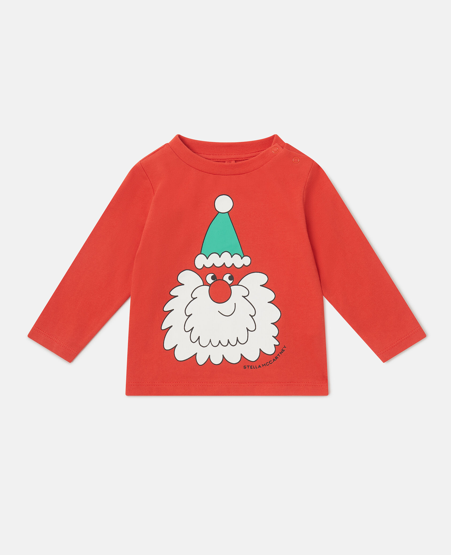 Santa Graphic Long-Sleeve Top-Red-medium