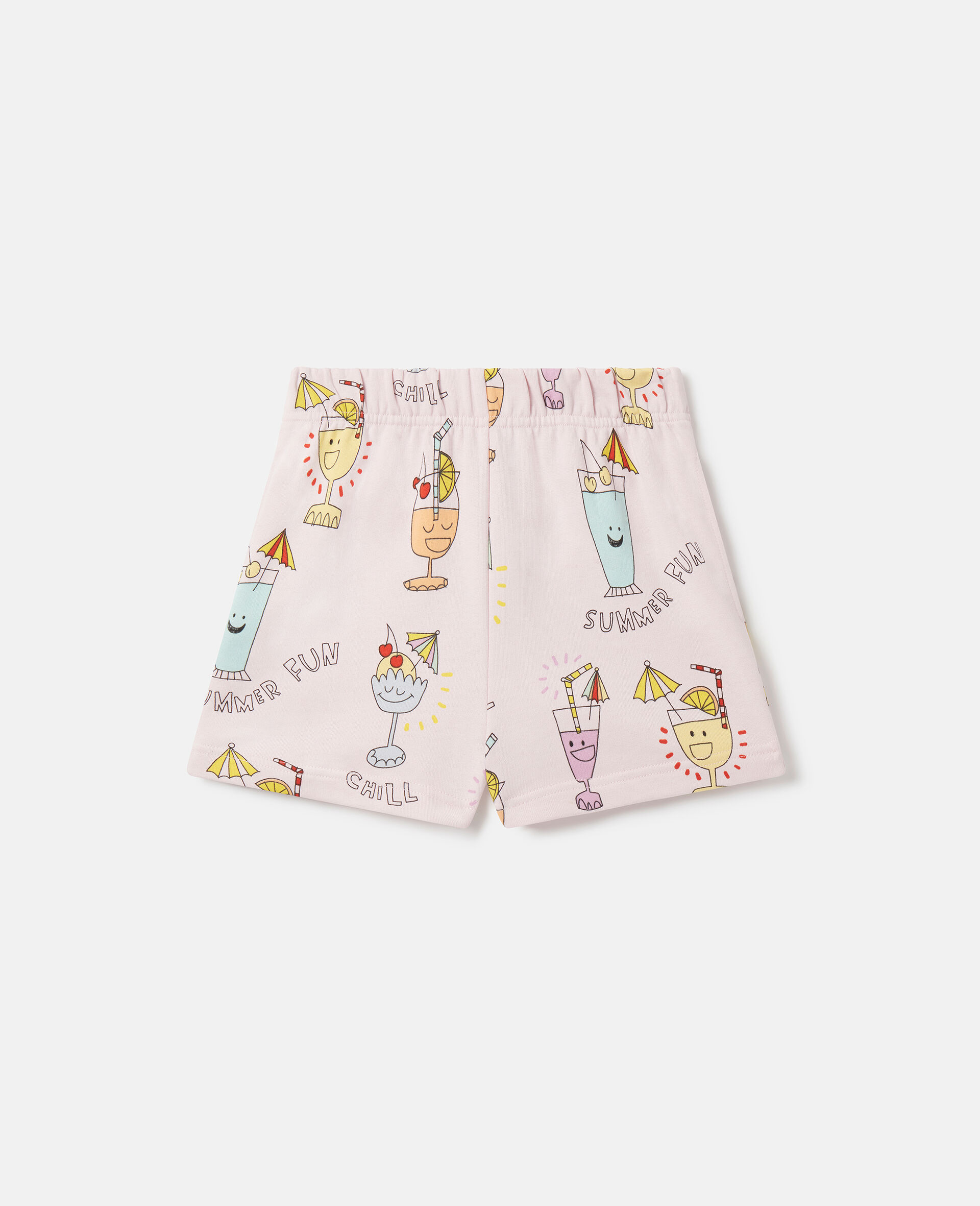 Summer Cocktail Print Shorts-ピンク-medium