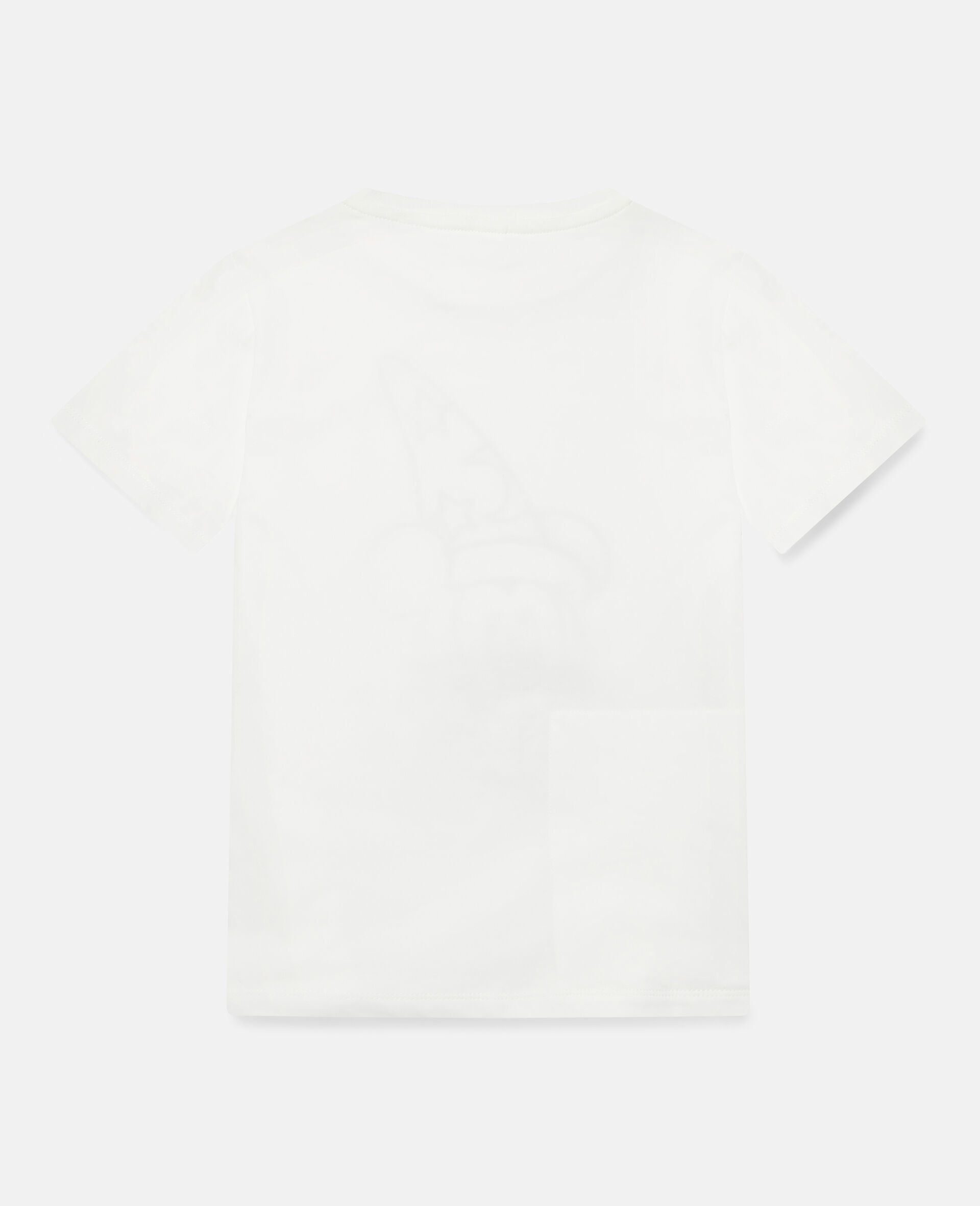 Cotton T‐Shirt with Fantasia Mickey Print and Badges-White-large image number 3