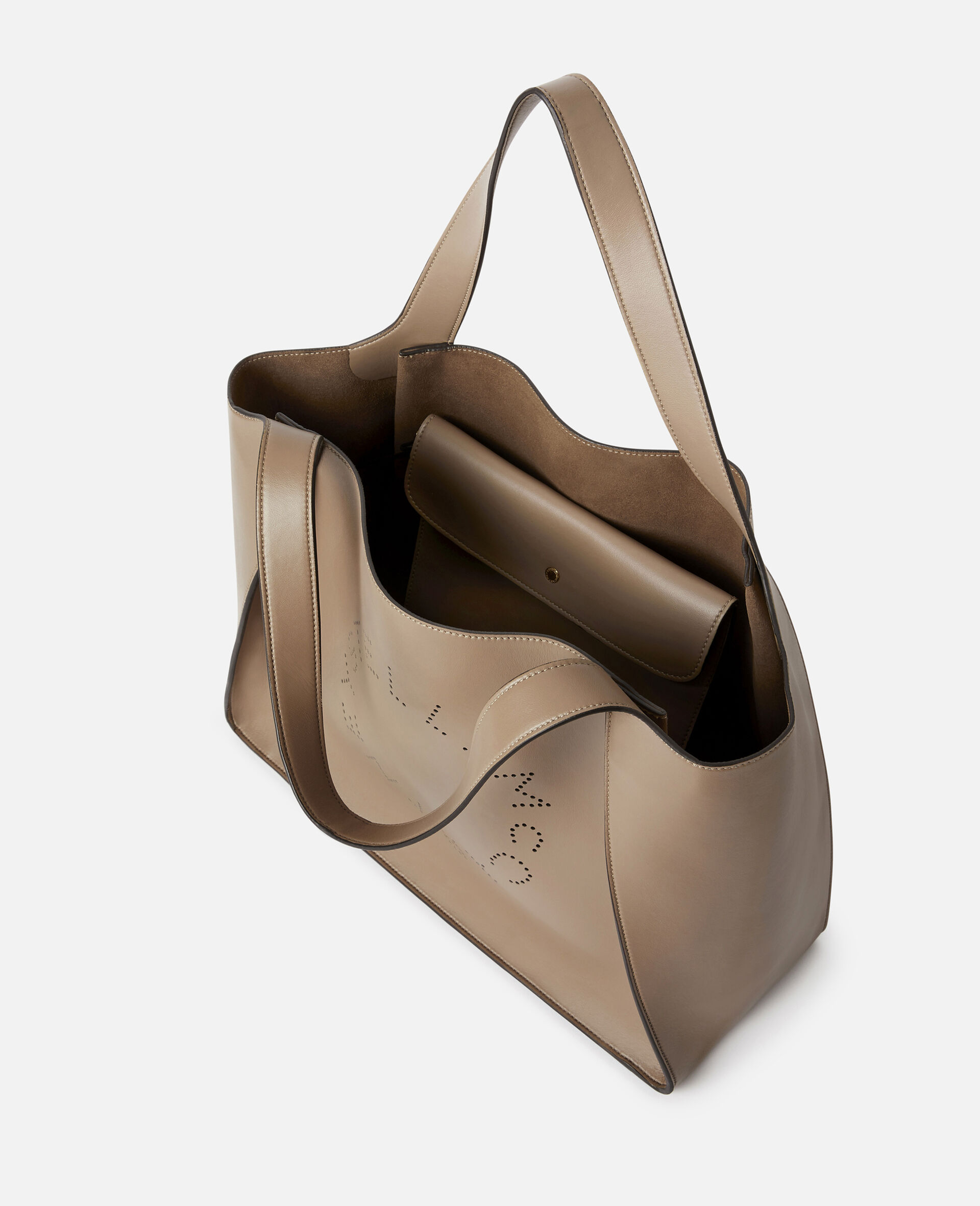 Stella McCartney Logo Herringbone Tote Bag