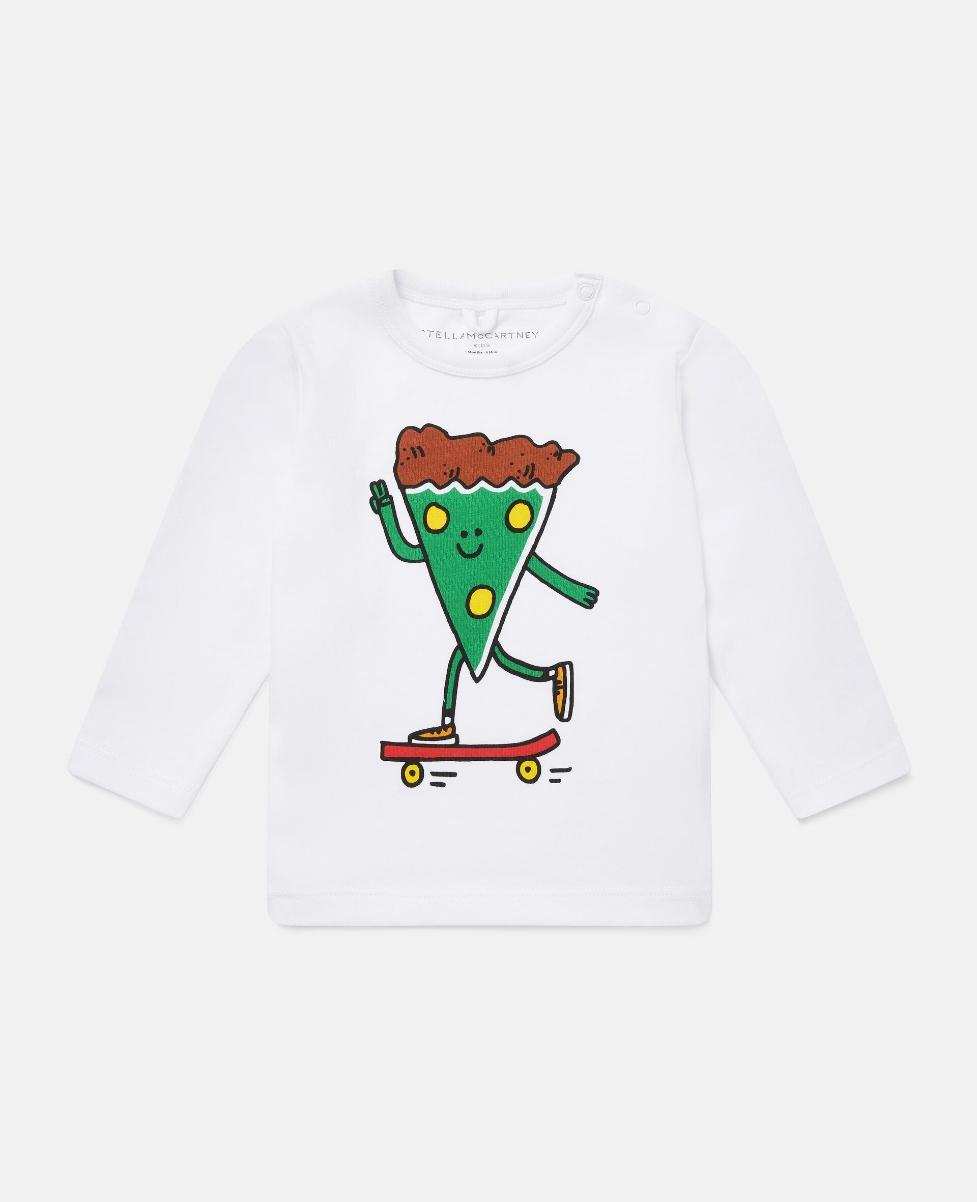 Pizza Skater Jersey T-shirt-White-large