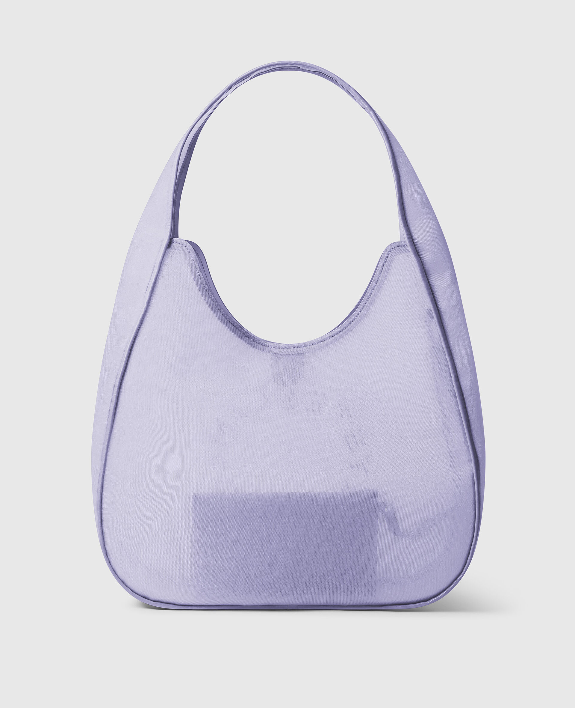 Gro&szlig;e Hobo Bag aus Mesh mit Logo-Purple-large image number 3