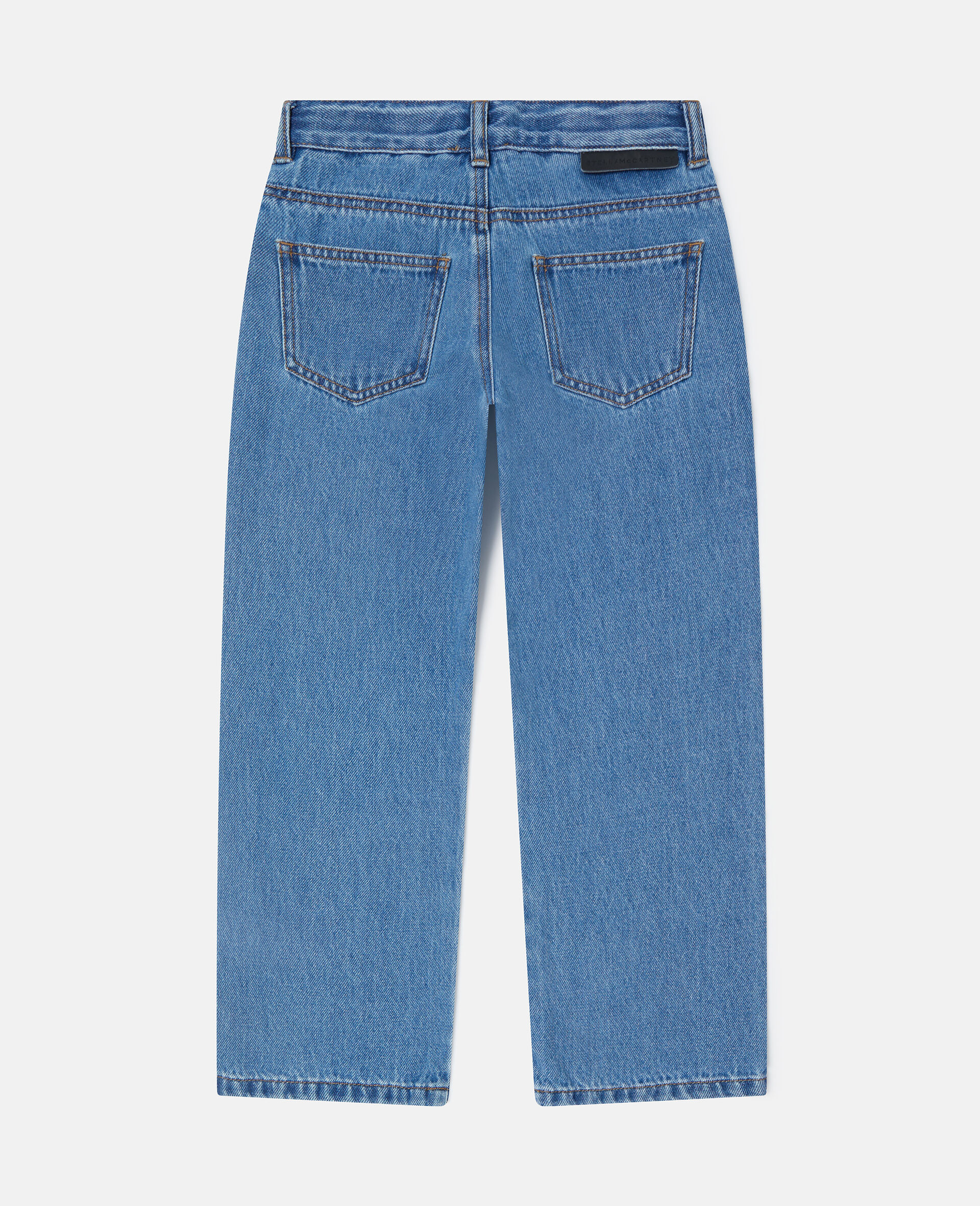Straight-Leg Denim Jeans-Blue-large Straight-Leg Denim Jeans-Blue-large image number 2