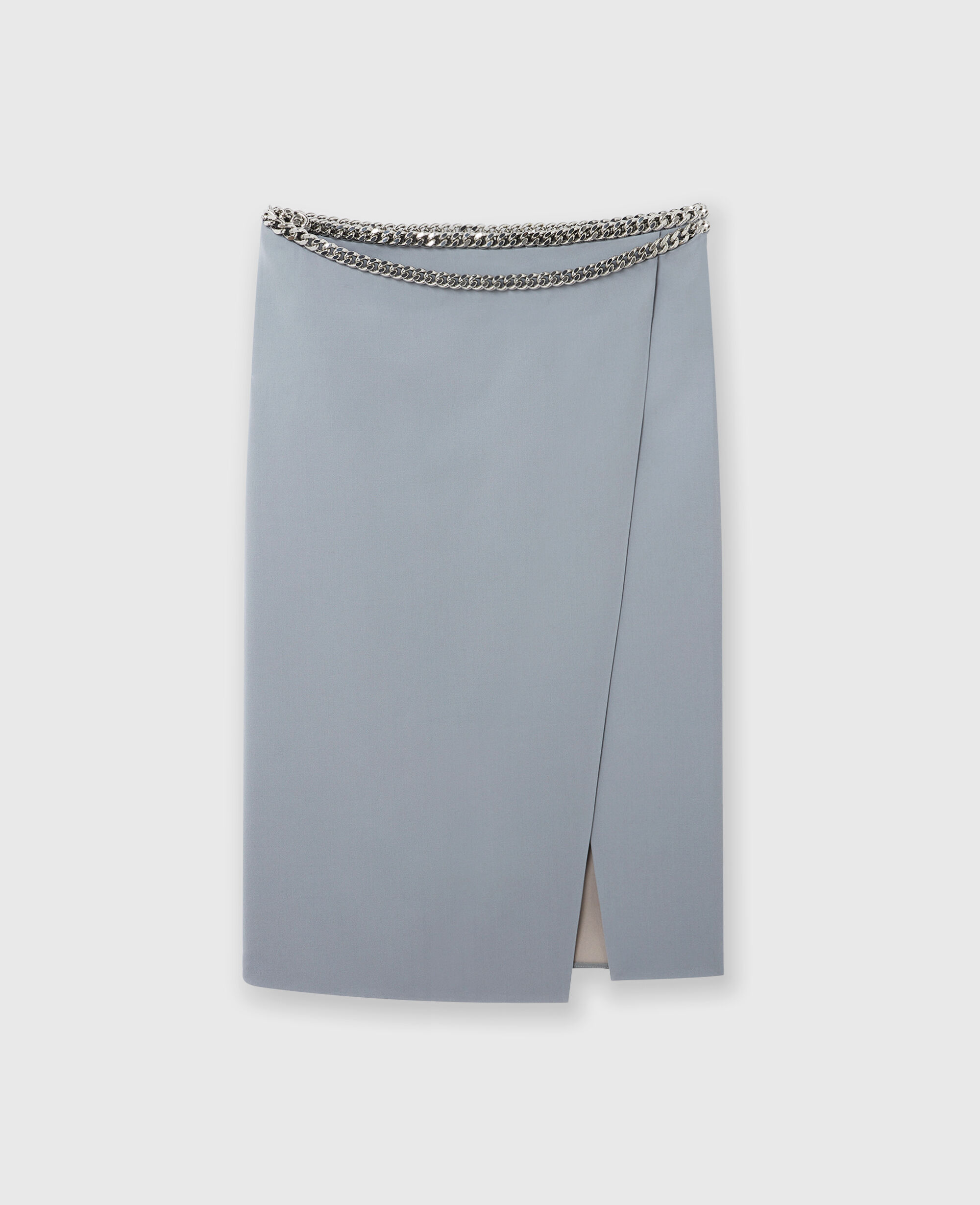 Esti Side-Zip Organic Cotton-Wool Skirt