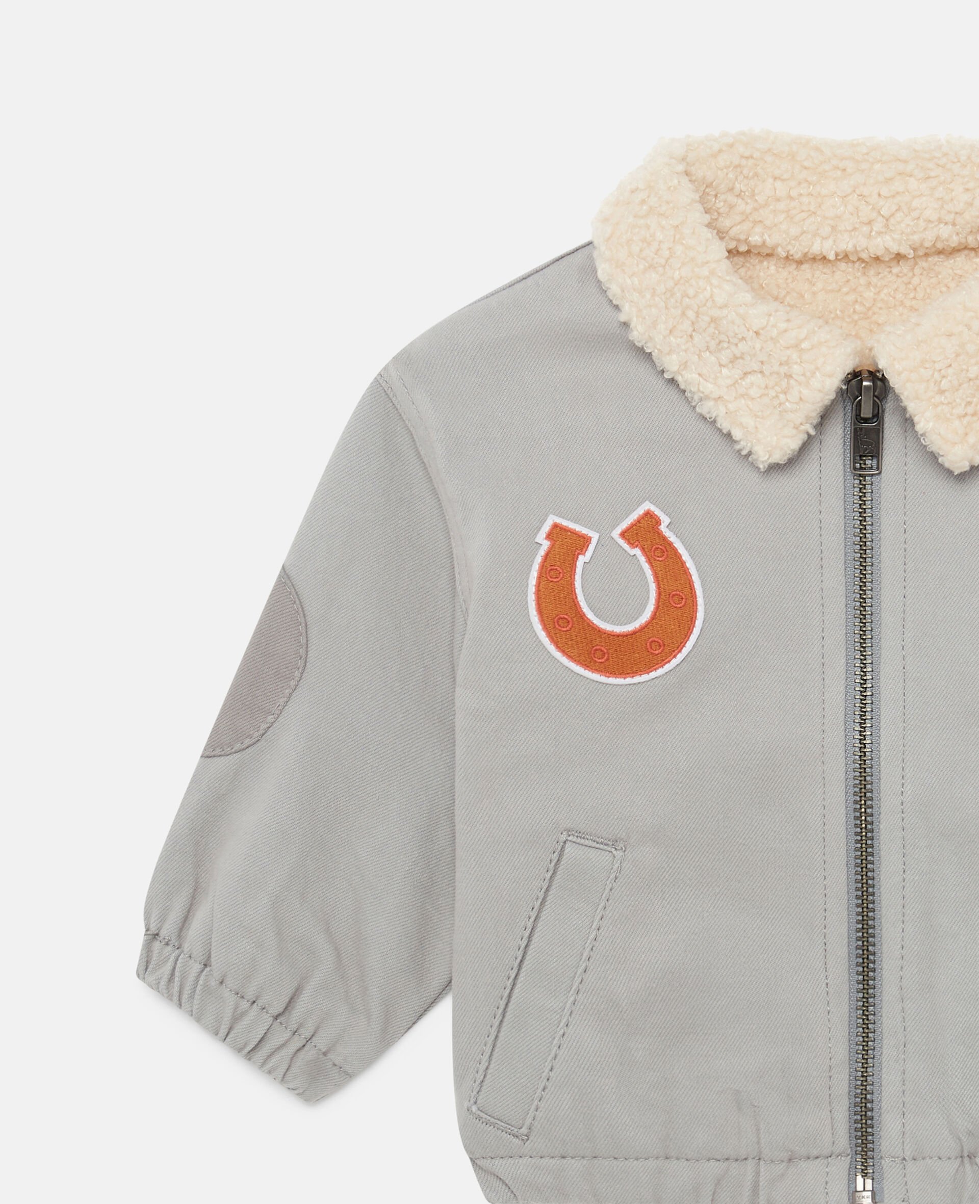 Jacke mit Pferde-Applikationen -Grau-large Jacke mit Pferde-Applikationen -Grau-large image number 1