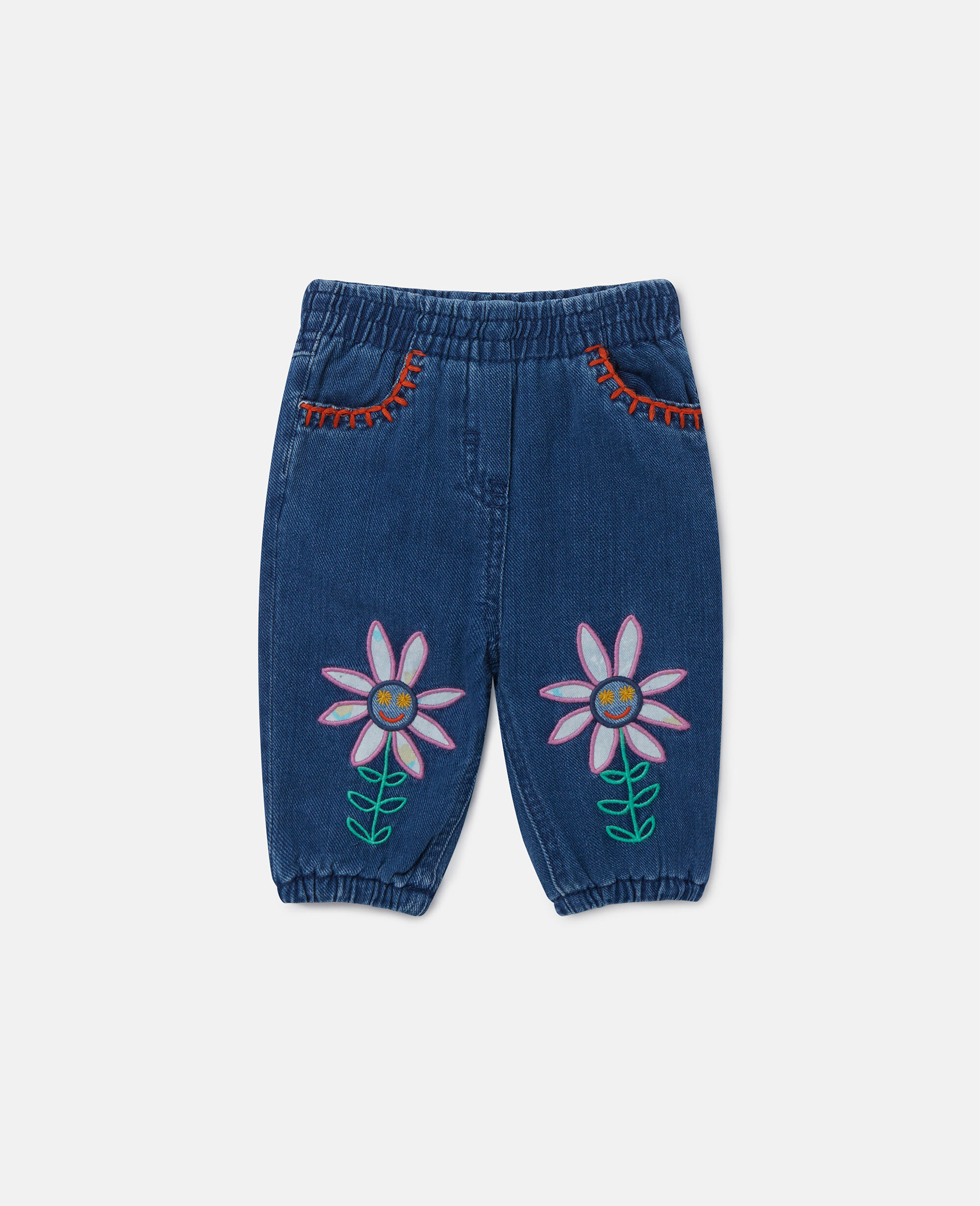 Baby girl embroidered jeans 2025
