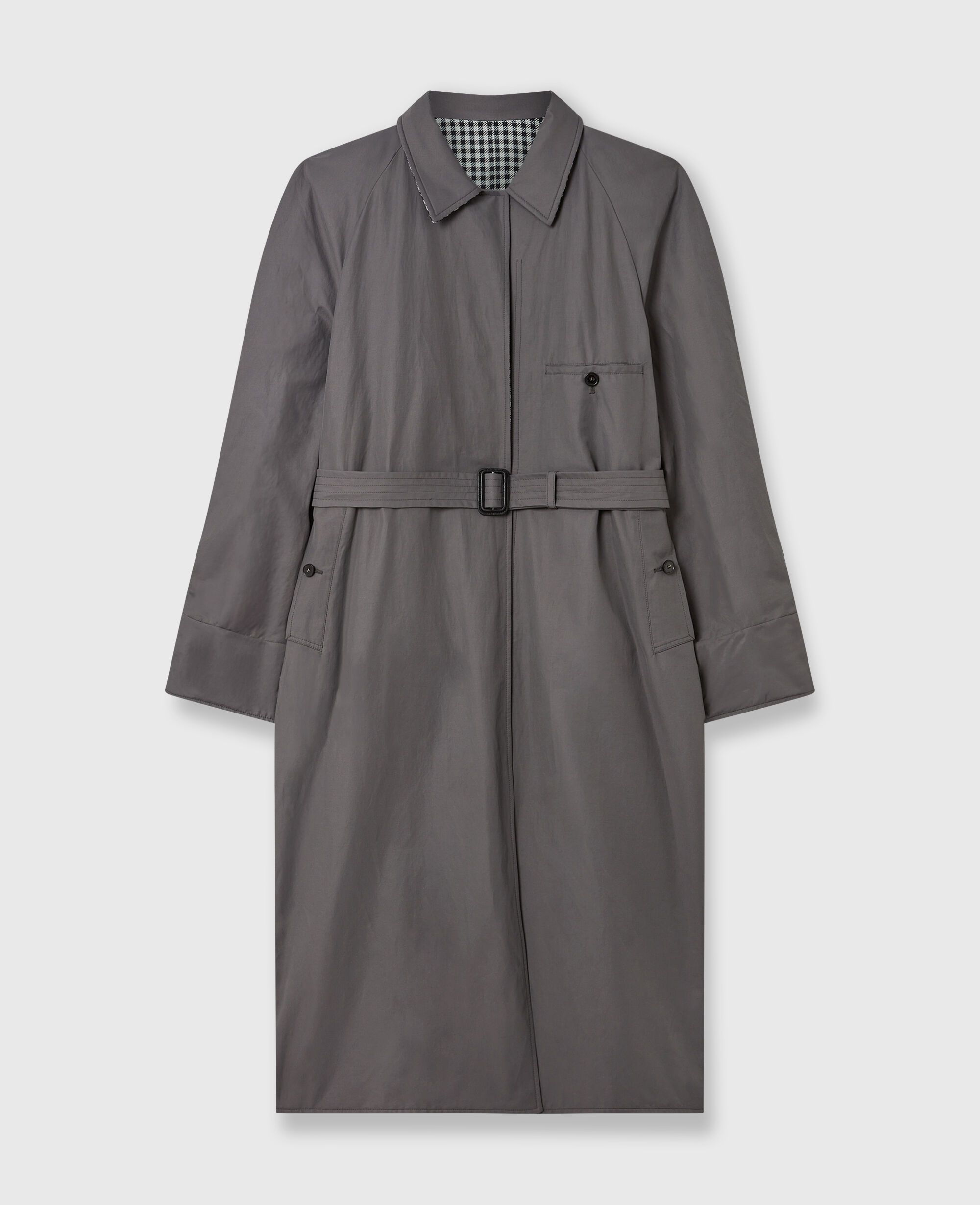 【関税込み】Stella McCartney ブラック ベルト トレンチコート Stella McCartney トレンチコート | グレー | FARFETCH JP