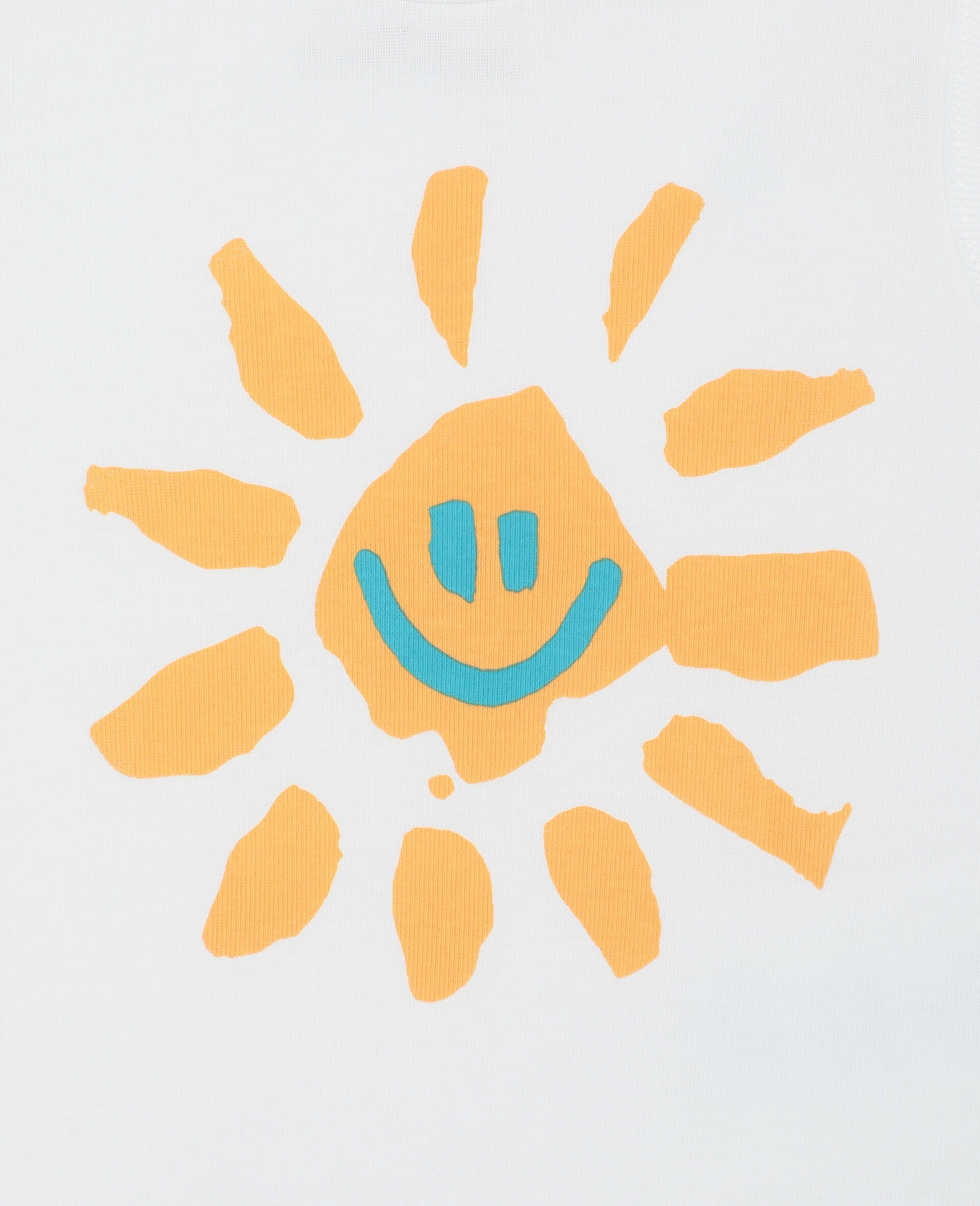 Kids 白色happy Sun 平纹针织罗纹连体衣套装 Stella Mccartney Mo Kids 白色happy Sun 平纹针织罗纹连体衣套装 Stella Mccartney Mo
