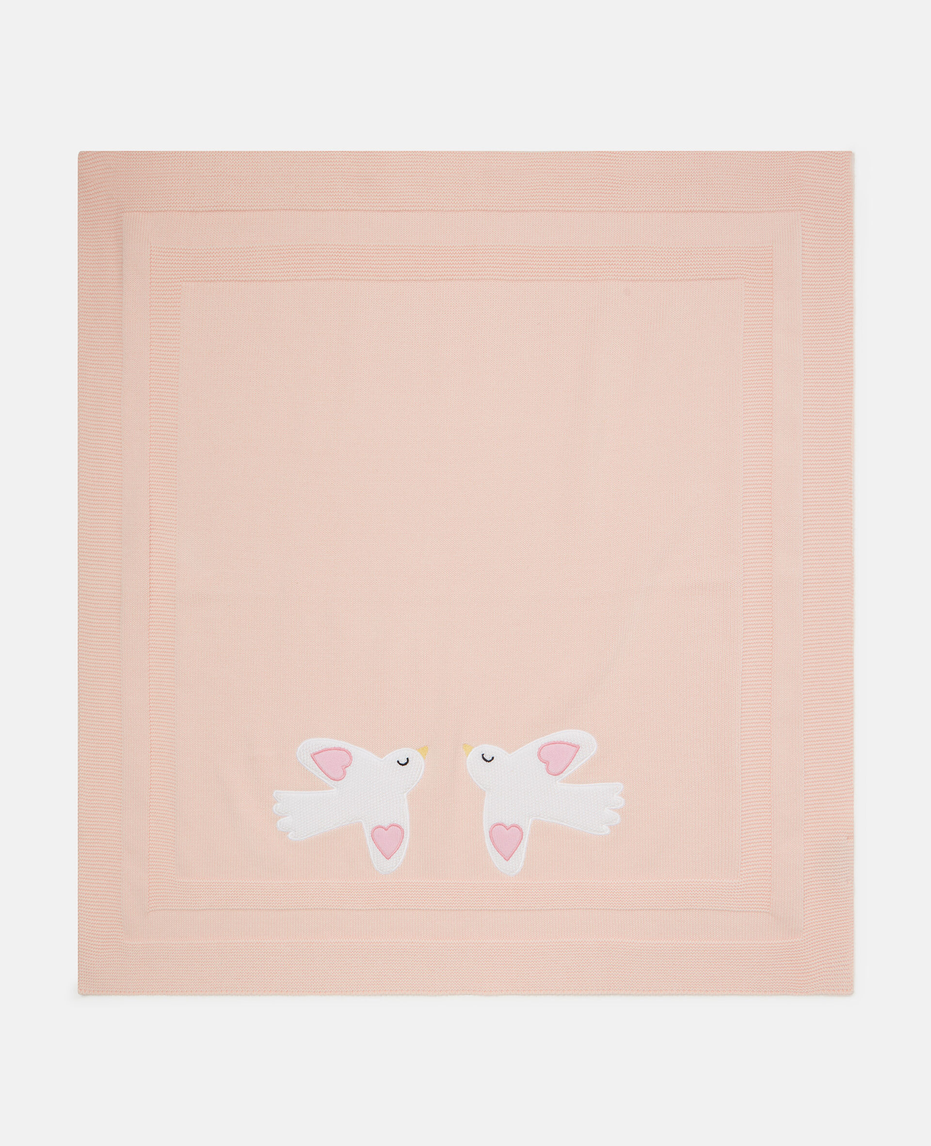 Dove Embroidered Blanket-Pink-medium