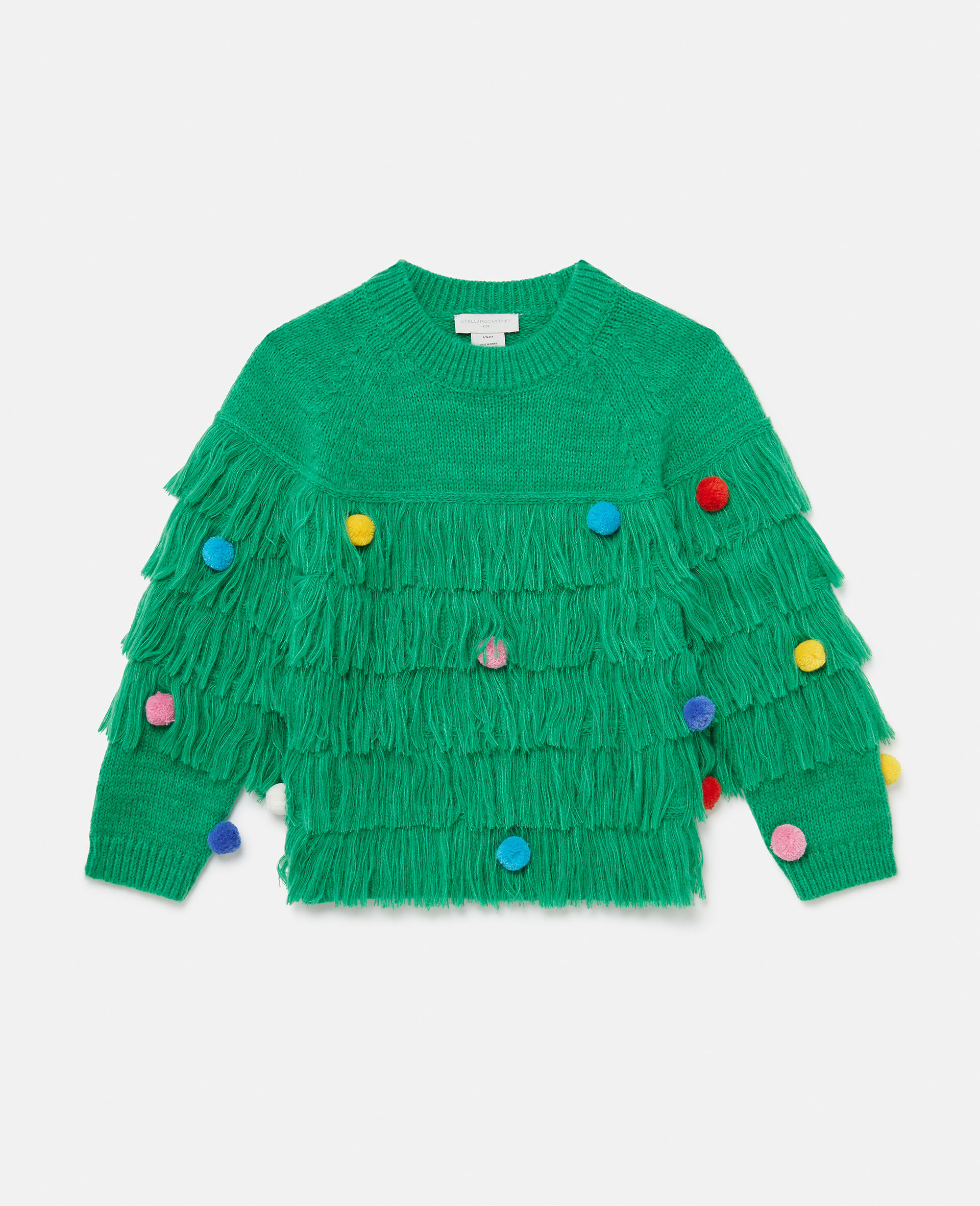 Christmas Tree Knitted Jumper-Green-medium