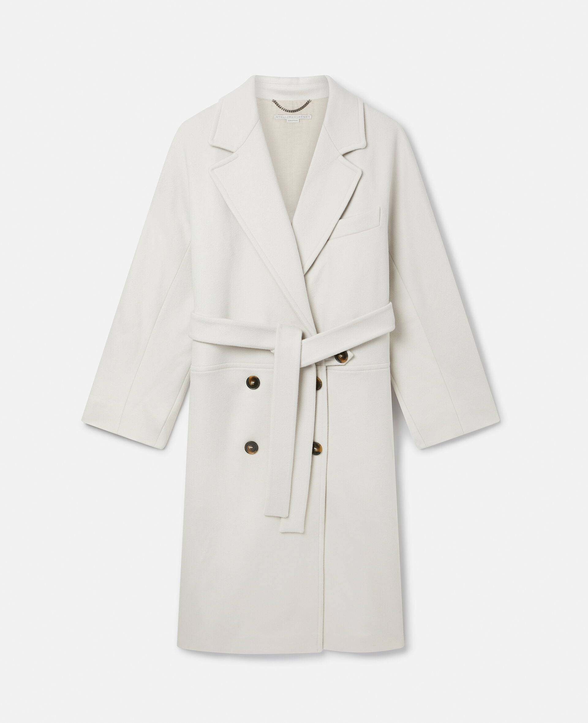 Women Offwhite Wool Coat Stella McCartney AU