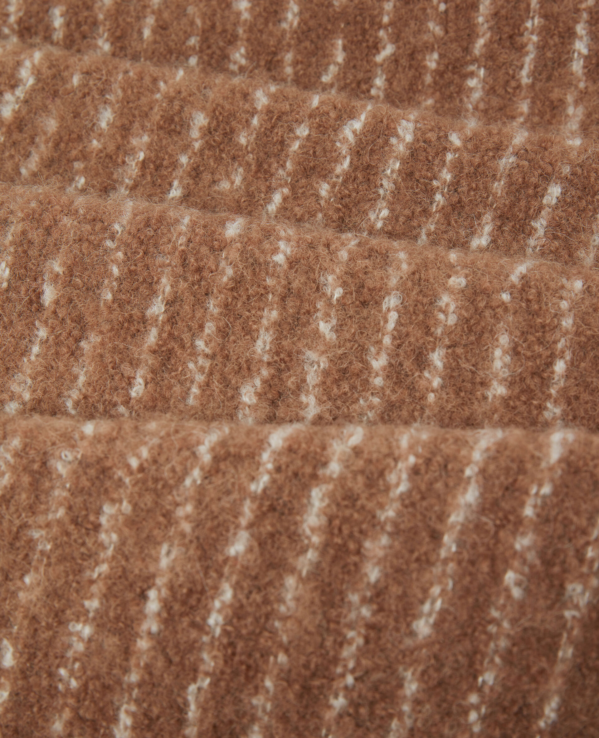 Pinstripe Logo Scarf-Brown-large image number 1